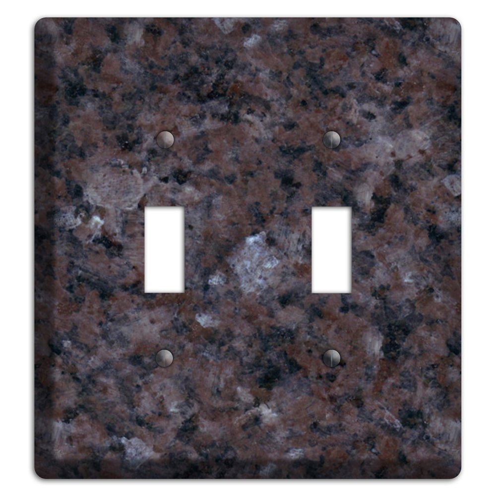 Tan Brown Granite 2 Toggle Wallplate