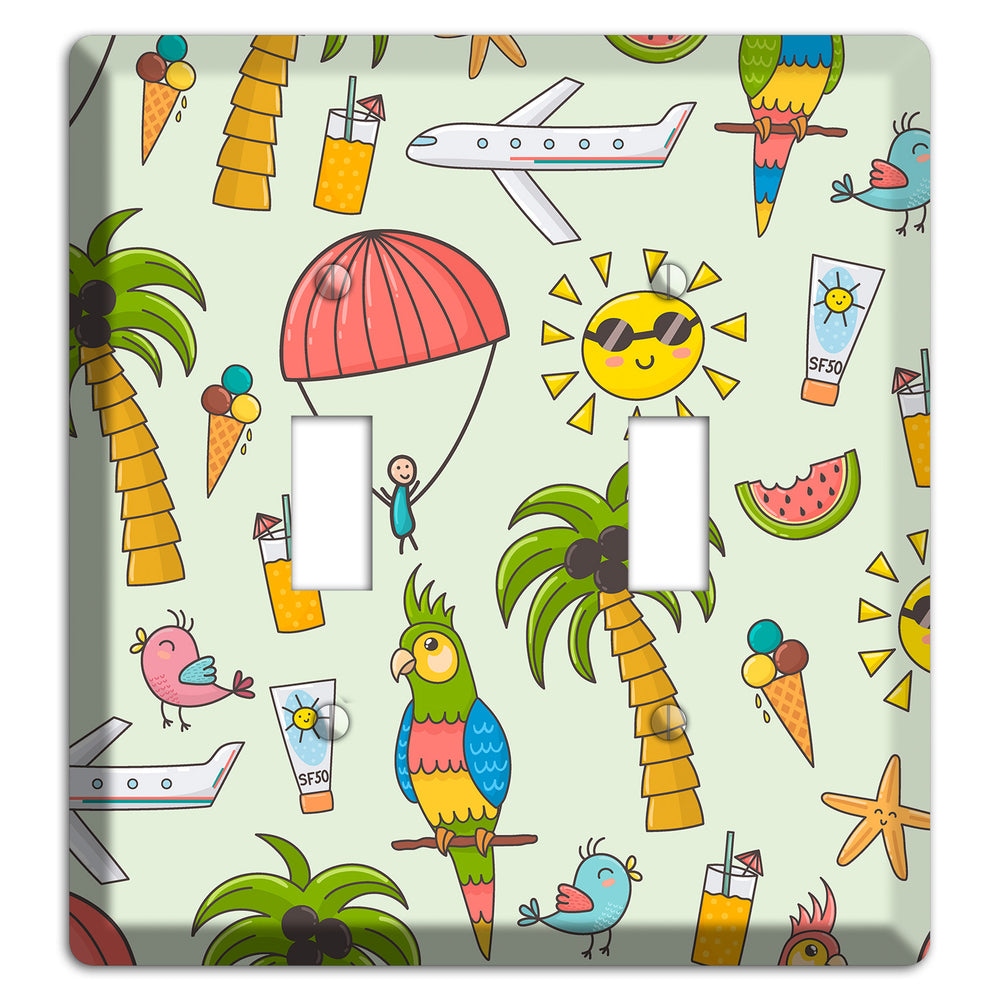 Tropical Vacation 2 Toggle Wallplate