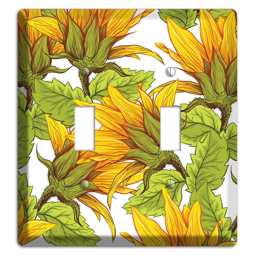 Golden Bloom Scatter 2 Toggle Wallplate