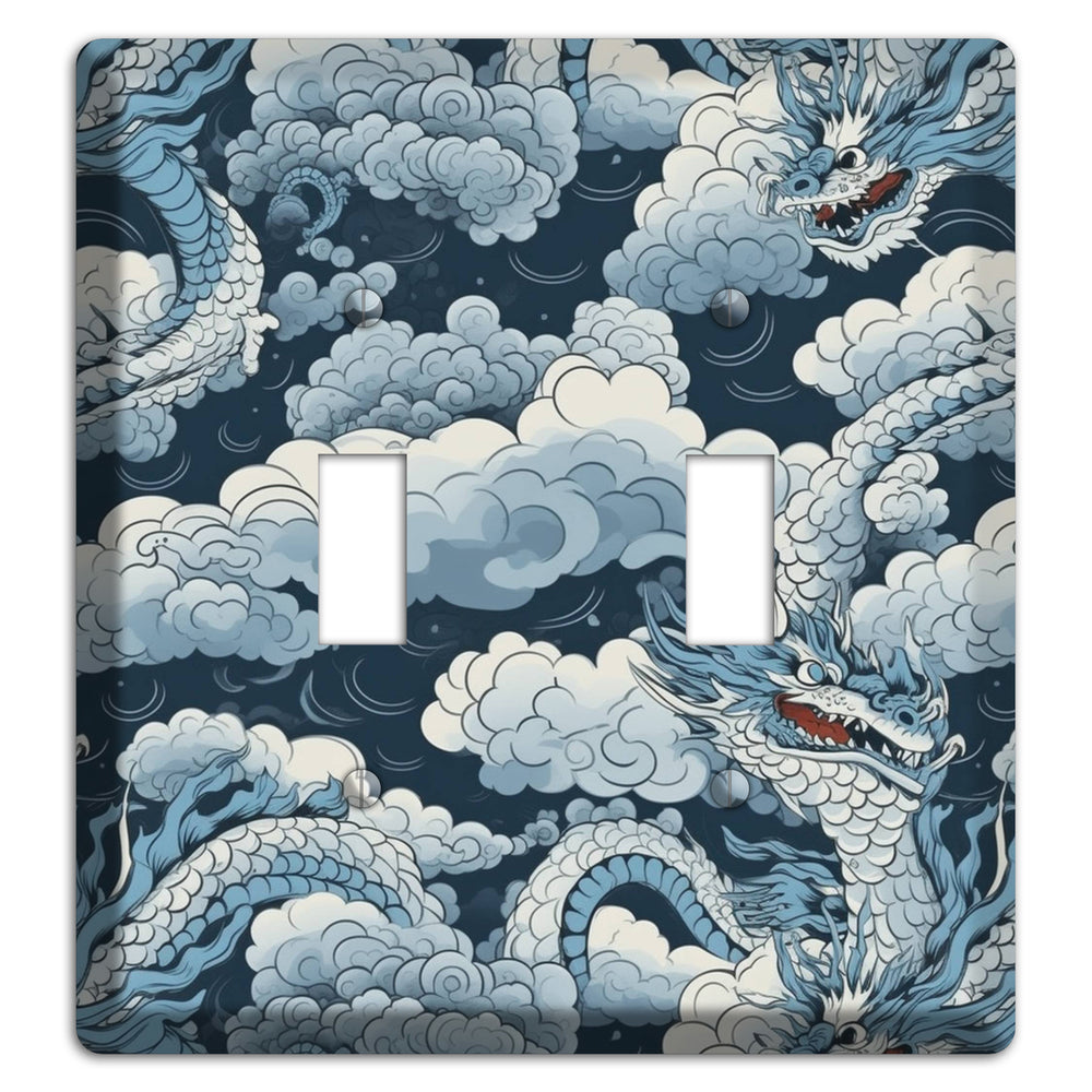 Storm Serpent Rising 2 Toggle Wallplate