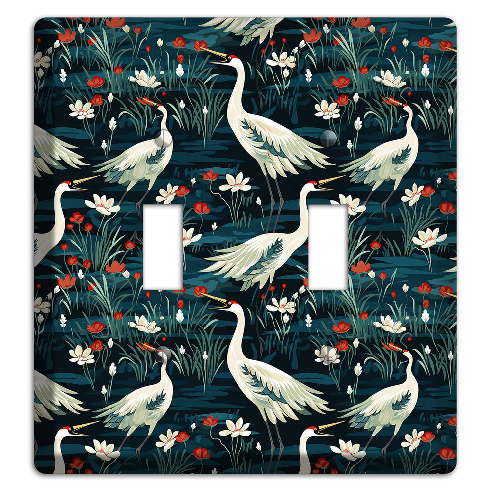 Midnight Lotus Marsh 2 Toggle Wallplate