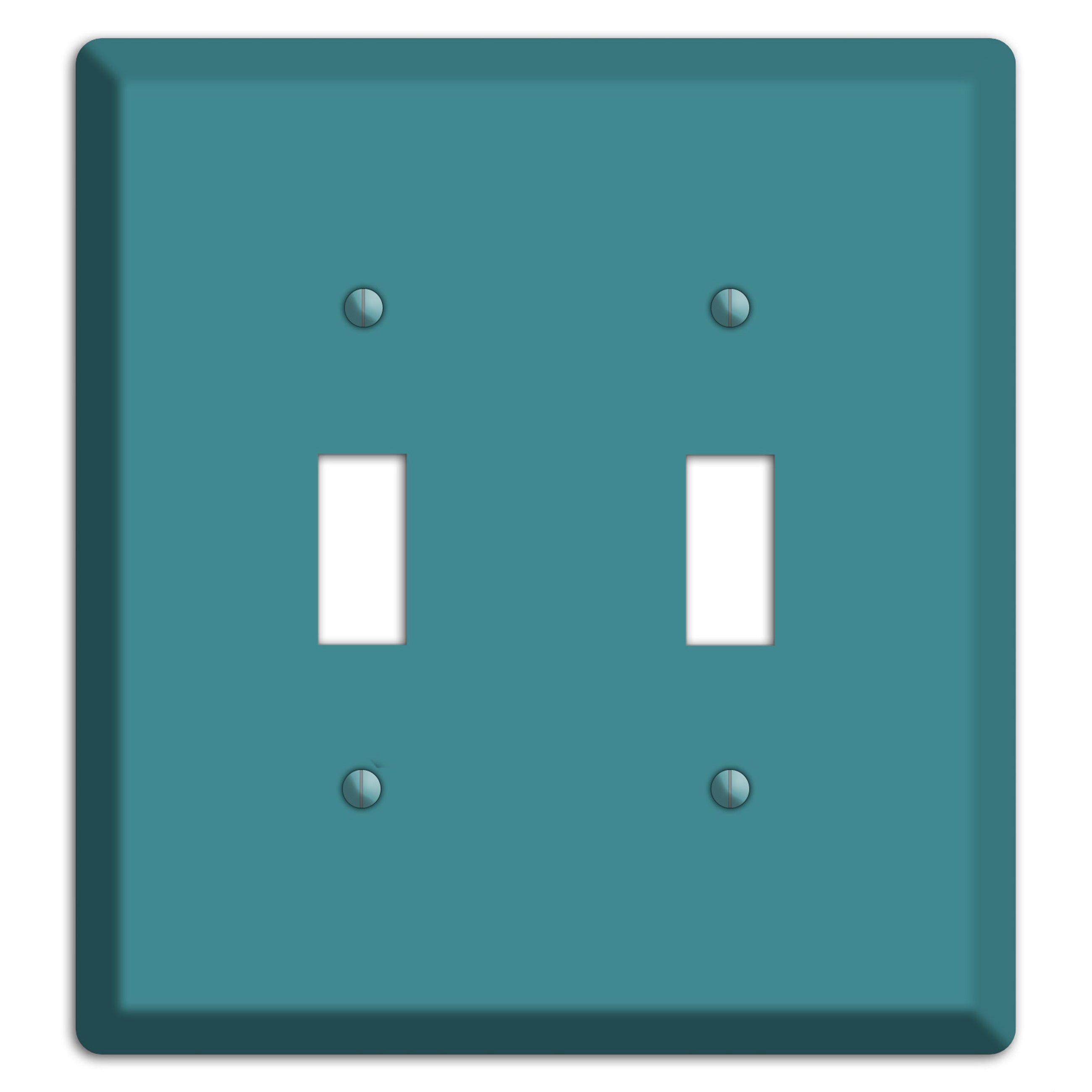 Baxter Turqouise 2 Toggle Wallplate
