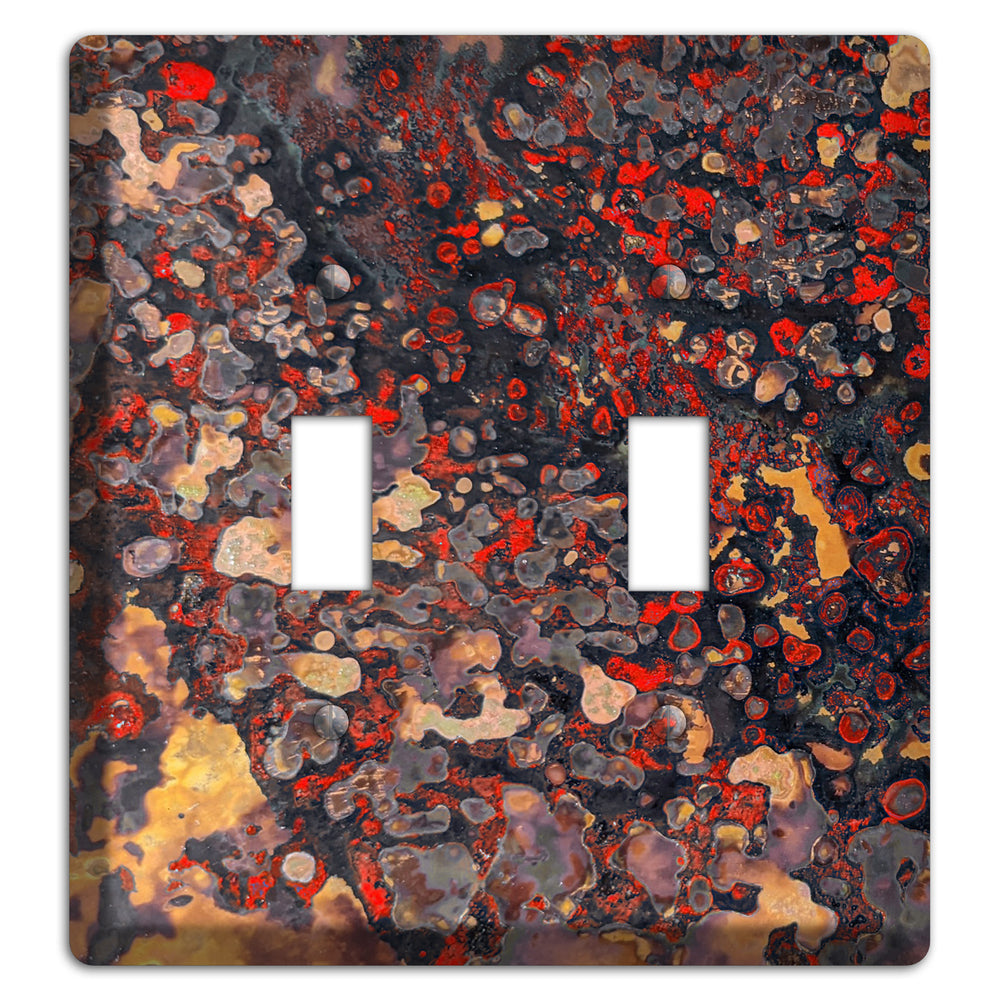 Copper Red Double Toggle Switchplate