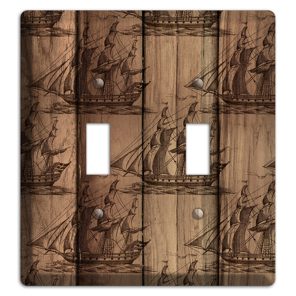 Tall Ships & Timber 2 Toggle Wallplate
