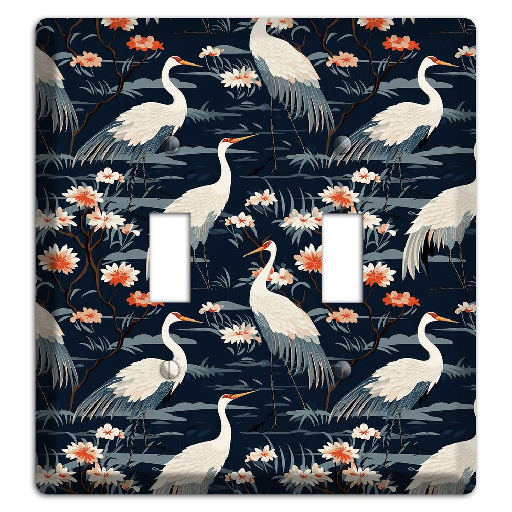 Navy Heron Nocturne 2 Toggle Wallplate