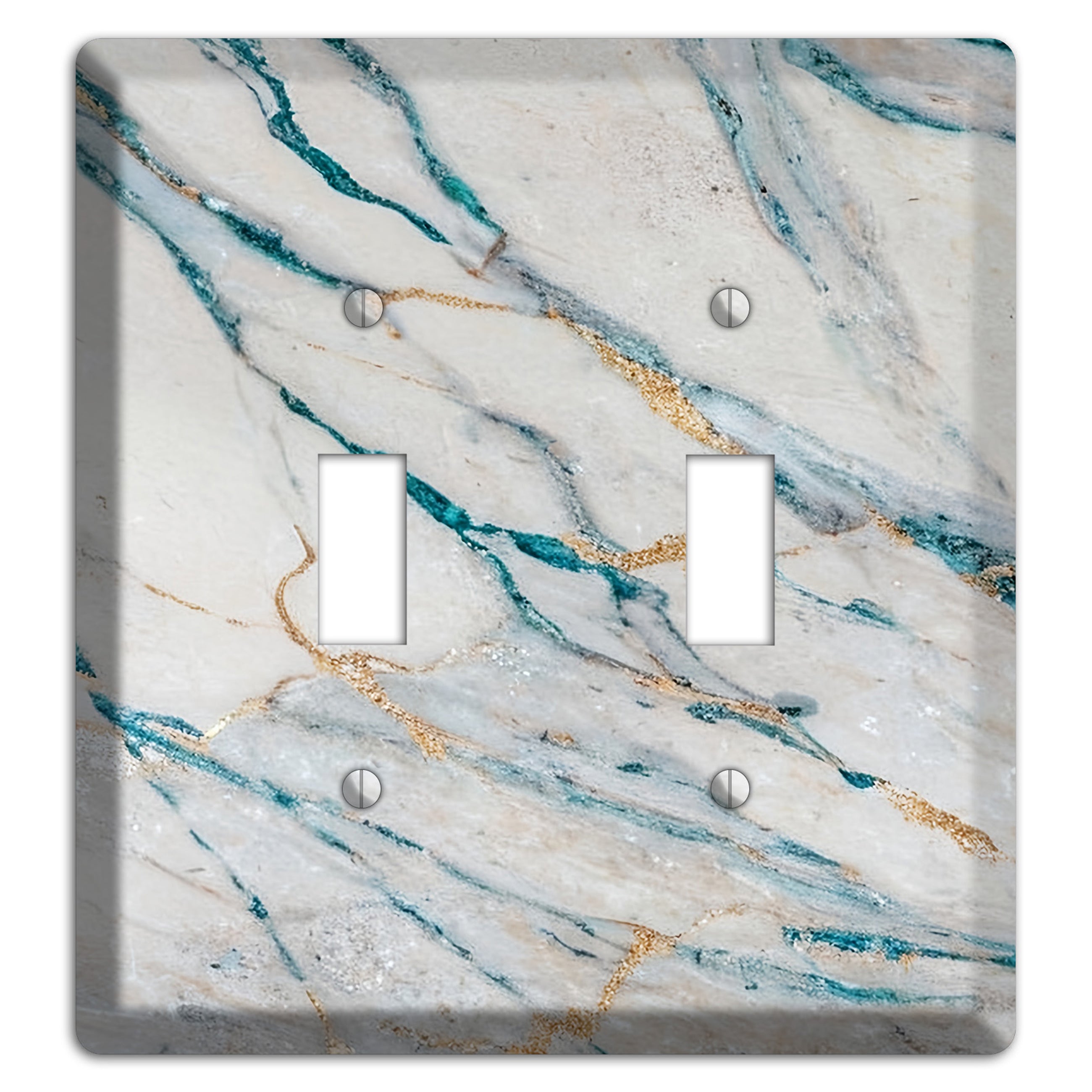 Bondi Blue Marble 2 Toggle Wallplate