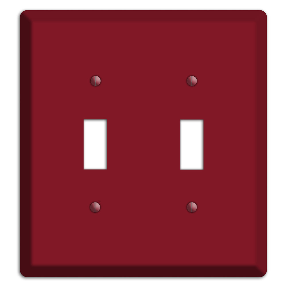 Baxter Burgundy Wine 2 Toggle Wallplate