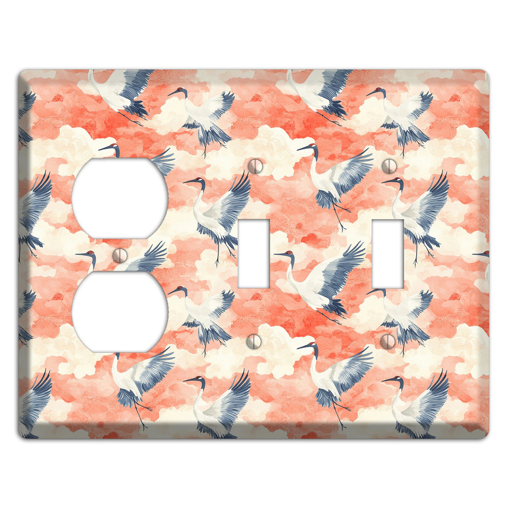 Coral Sky Migration Duplex / 2 Toggle Wallplate