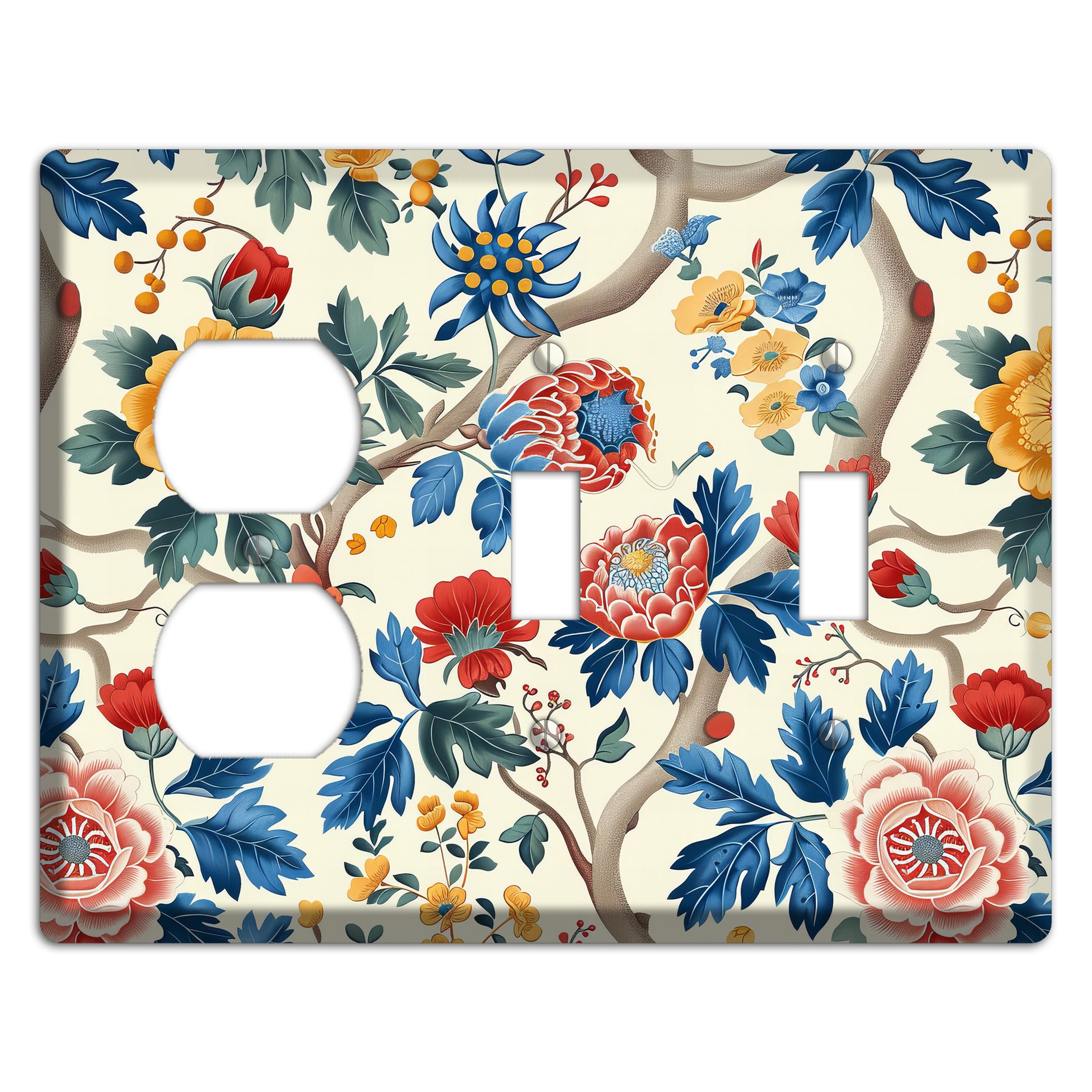 Tangled Bower Fête Duplex / 2 Toggle Wallplate