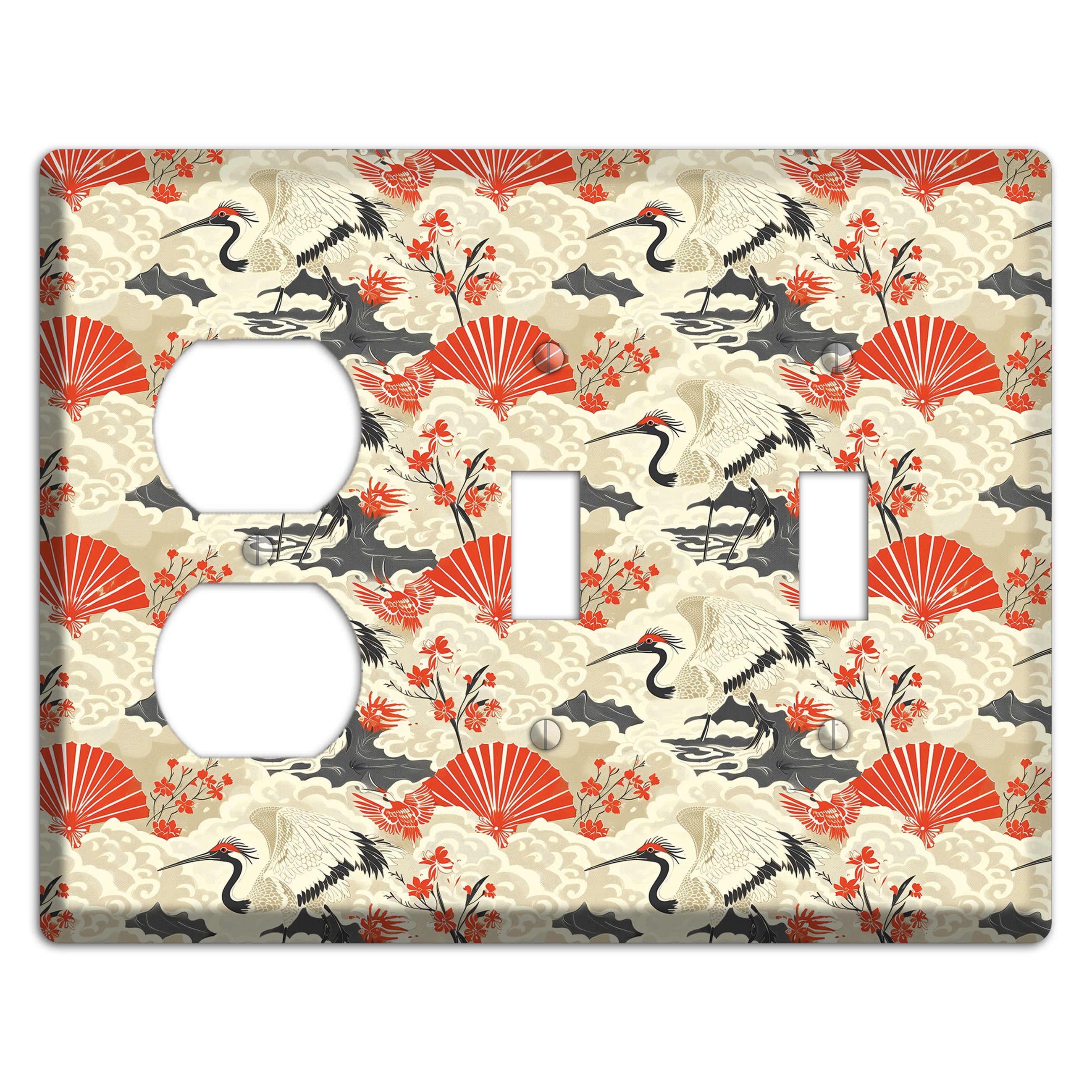 Vermillion Mist Reverie Duplex / 2 Toggle Wallplate