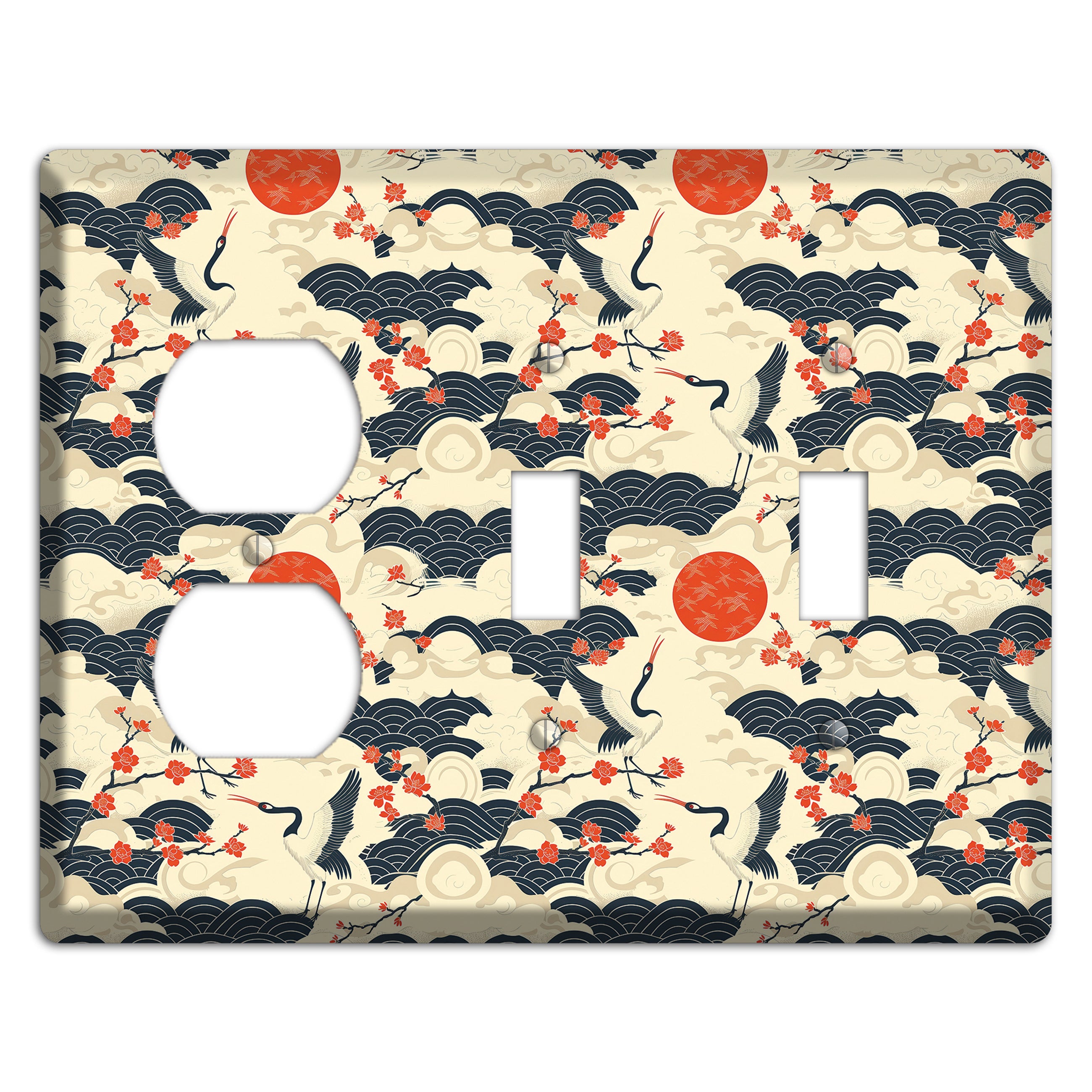 Crimson Sun Ascent Duplex / 2 Toggle Wallplate