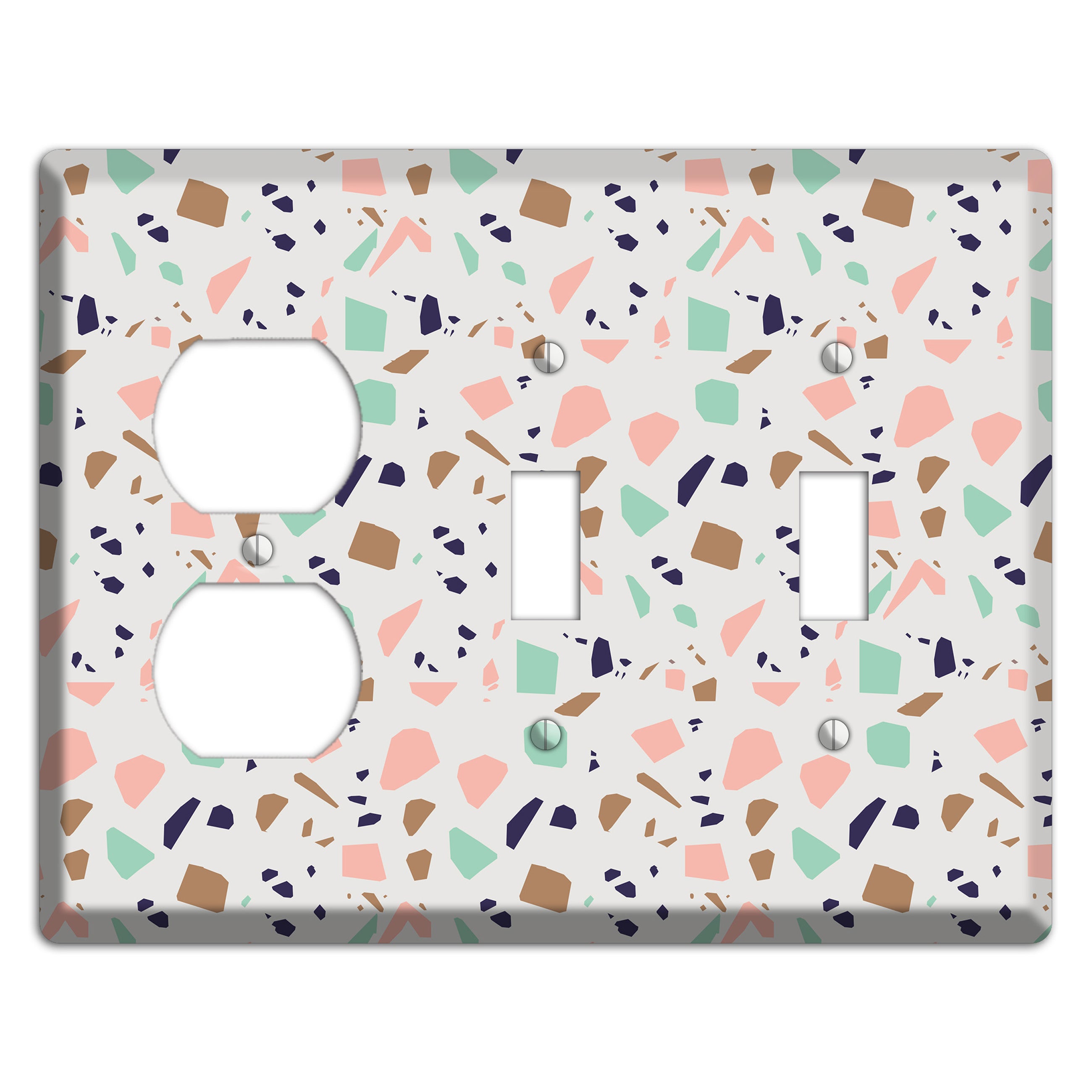 Candyfetti Quartz Duplex / 2 Toggle Wallplate