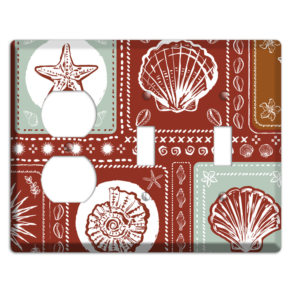 Crimson Tide Relics Duplex / 2 Toggle Wallplate