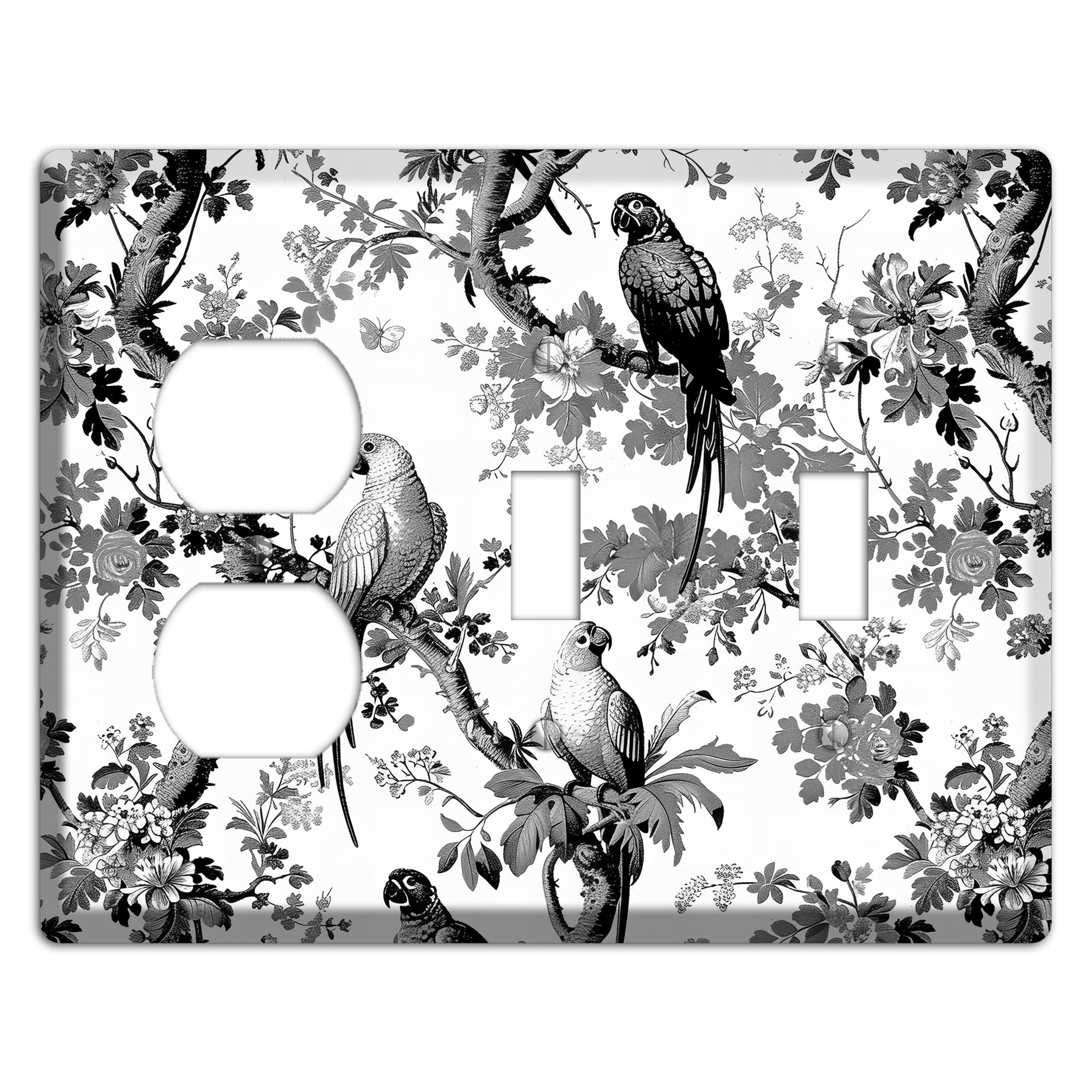Parlor of Parrots Duplex / 2 Toggle Wallplate