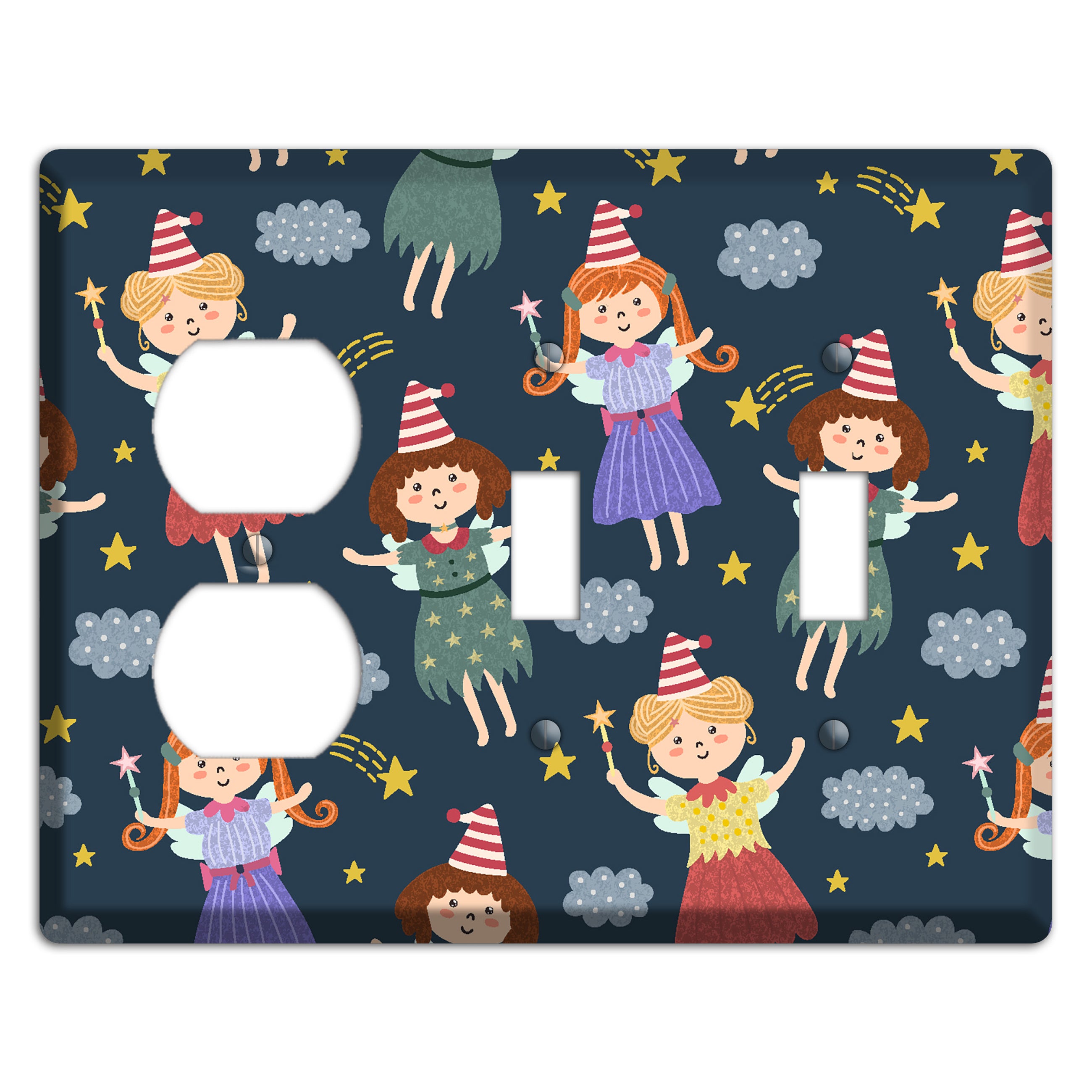Fairyland Dreams Duplex / 2 Toggle Wallplate