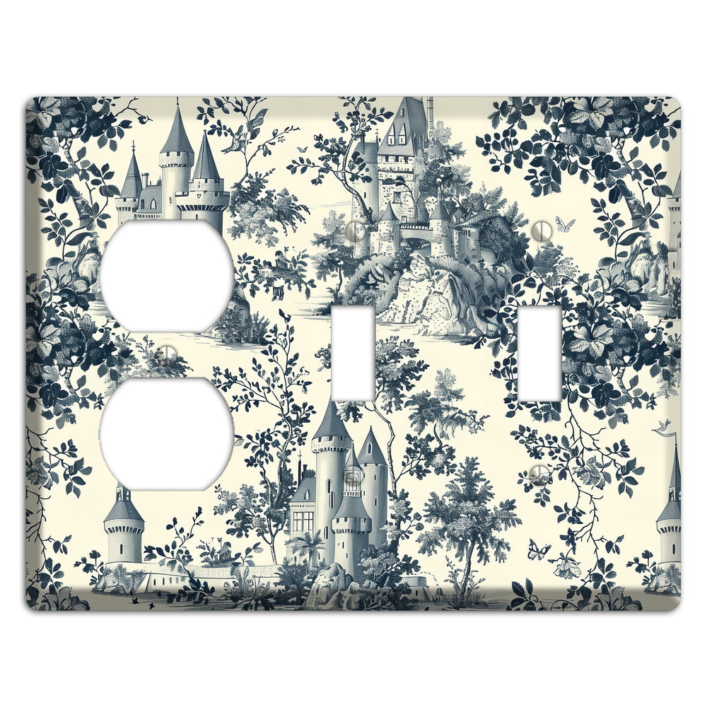Castle & Crown Duplex / 2 Toggle Wallplate