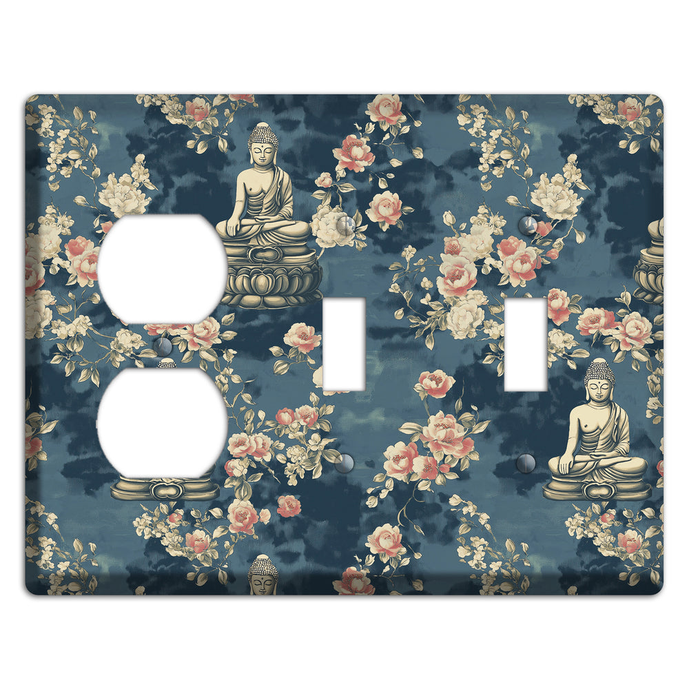 Lotus & Bloom Duplex / 2 Toggle Wallplate