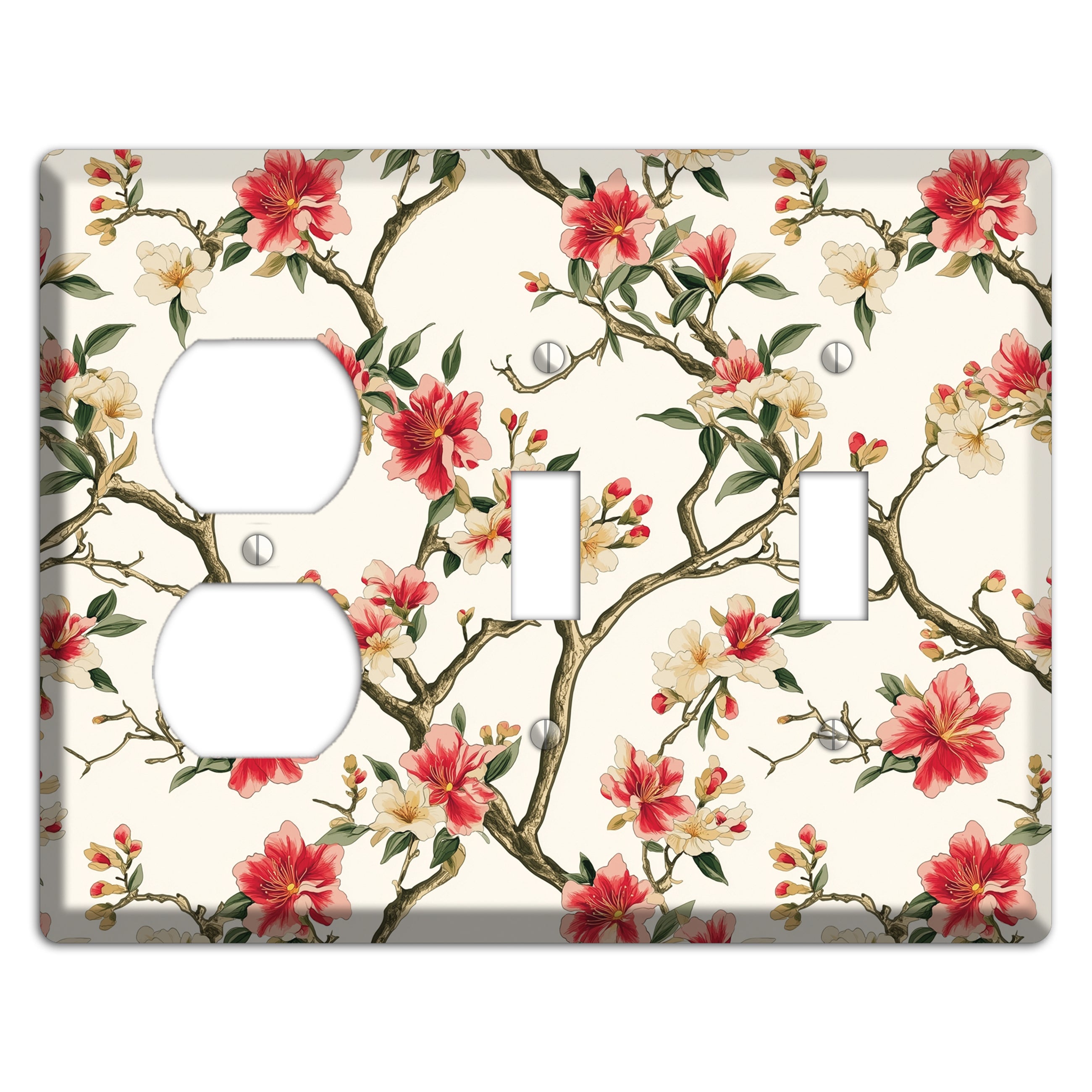 Blossom & Bough Duplex / 2 Toggle Wallplate