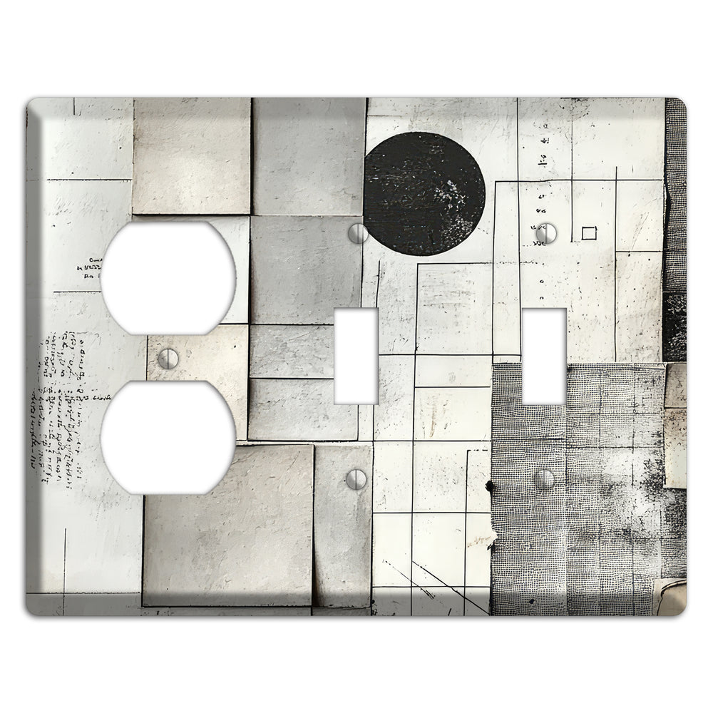 Cartographer's Quiet Ruin Duplex / 2 Toggle Wallplate