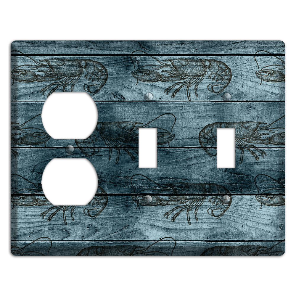 Lobster Ledger Duplex / 2 Toggle Wallplate