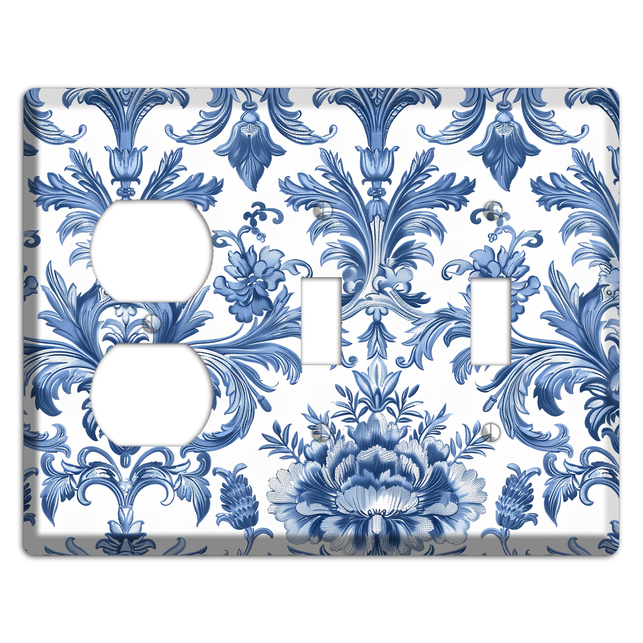 Porcelain Garden Reverie Duplex / 2 Toggle Wallplate