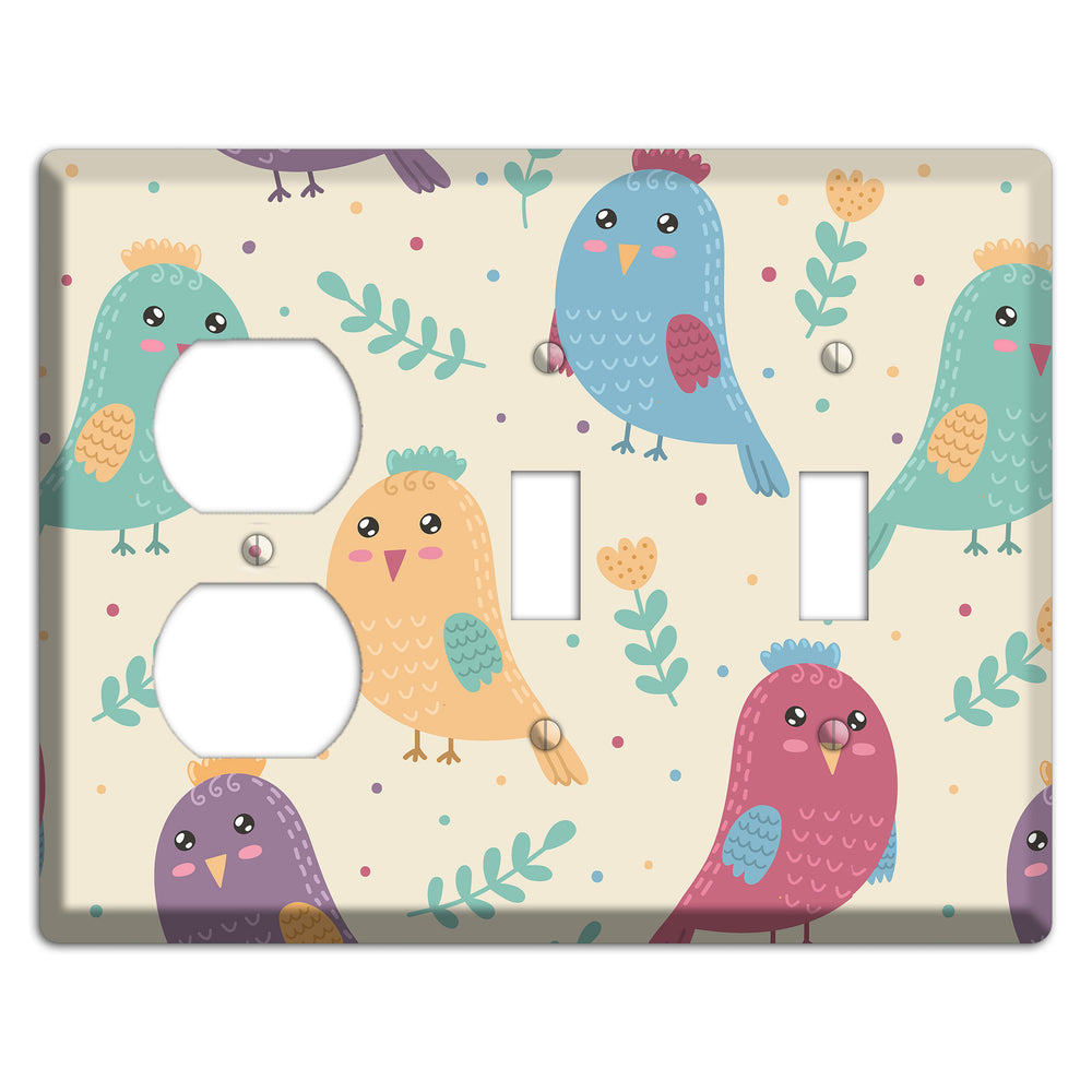 Jungle Giggles (Light) Duplex / 2 Toggle Wallplate