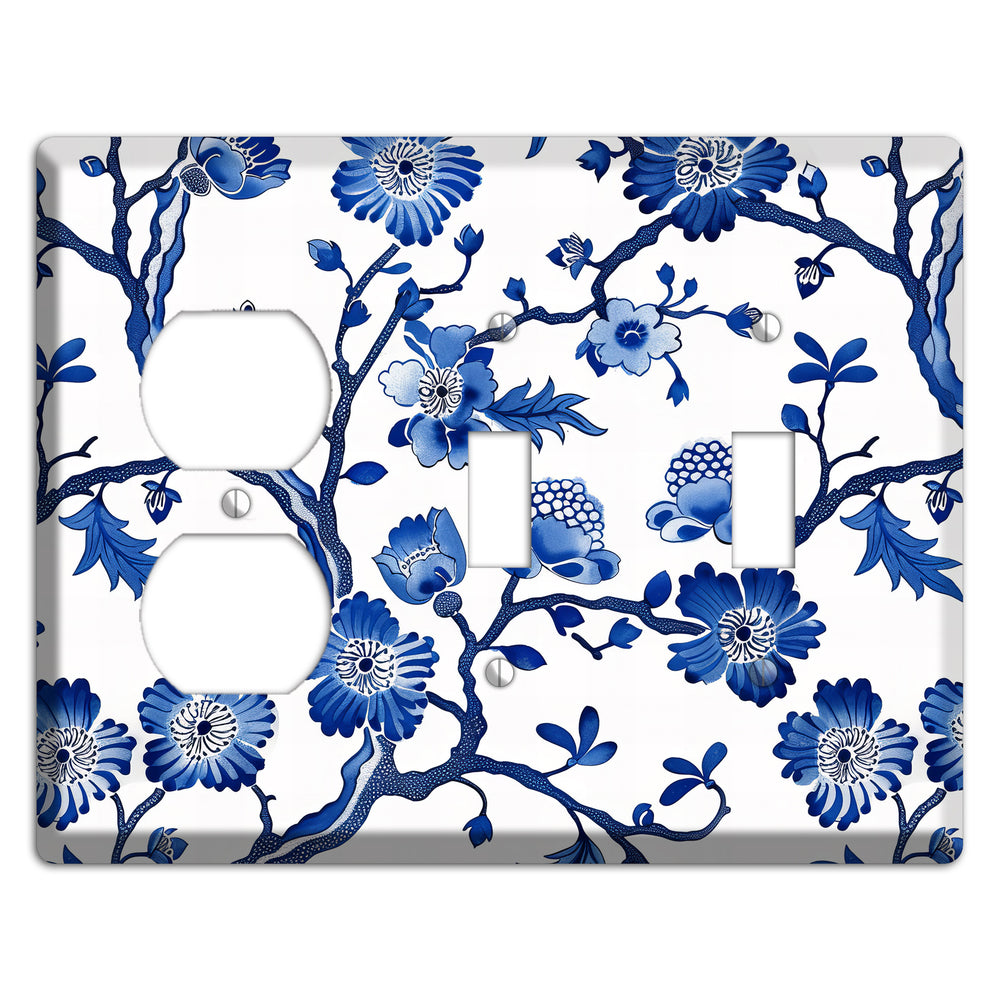 Porcelain Garden Reverie Duplex / 2 Toggle Wallplate