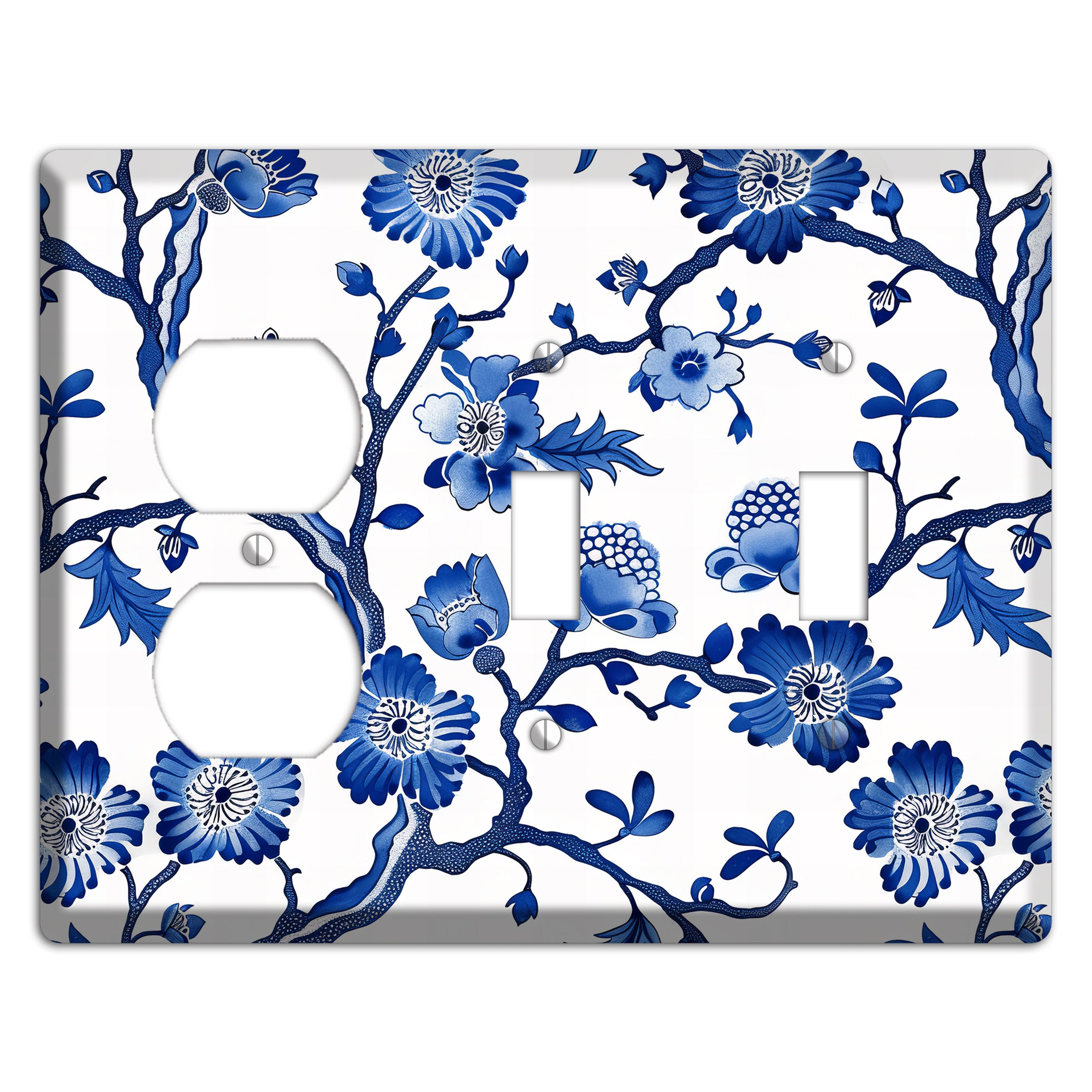 Porcelain Garden Reverie Duplex / 2 Toggle Wallplate