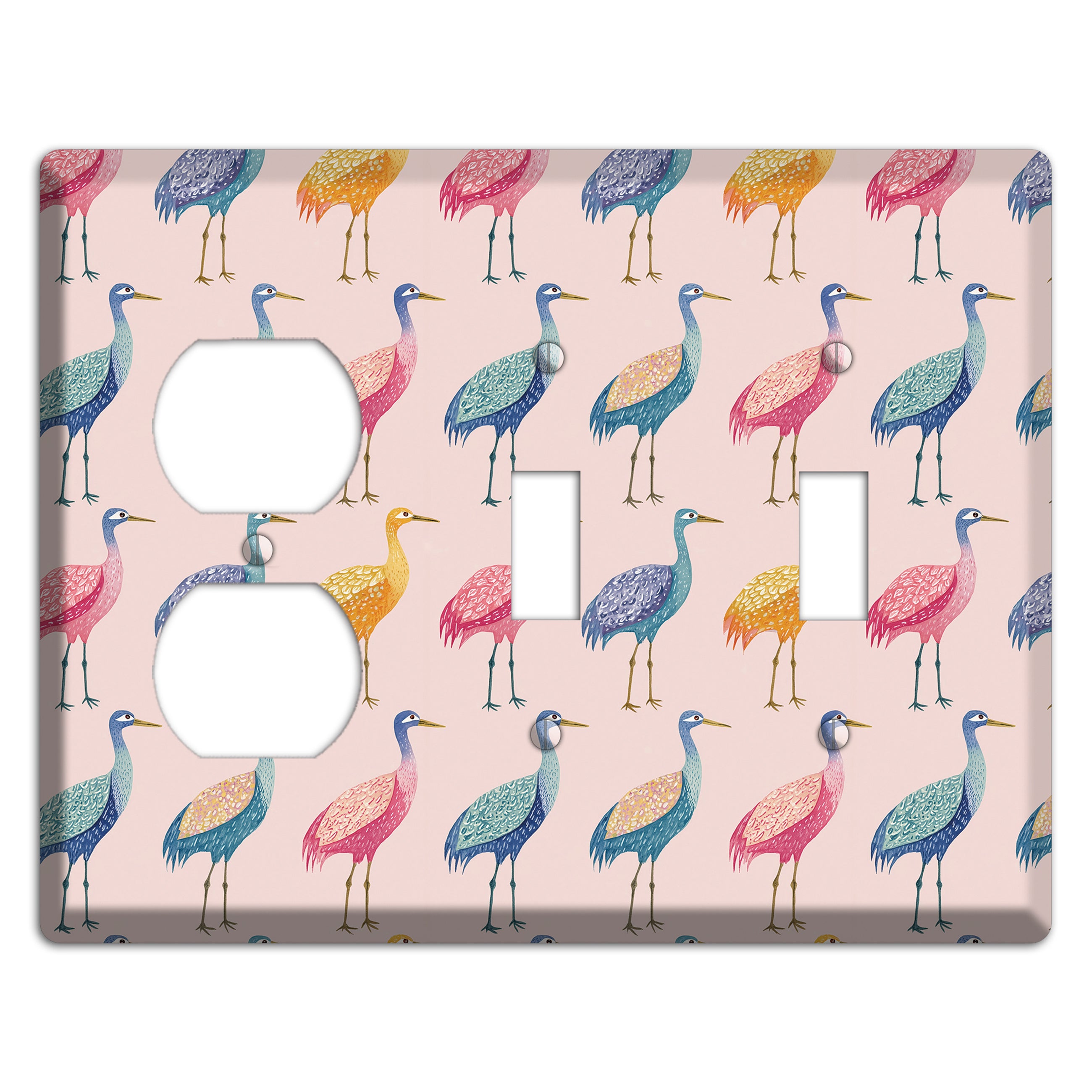 Rainbow Marsh Parade Duplex / 2 Toggle Wallplate