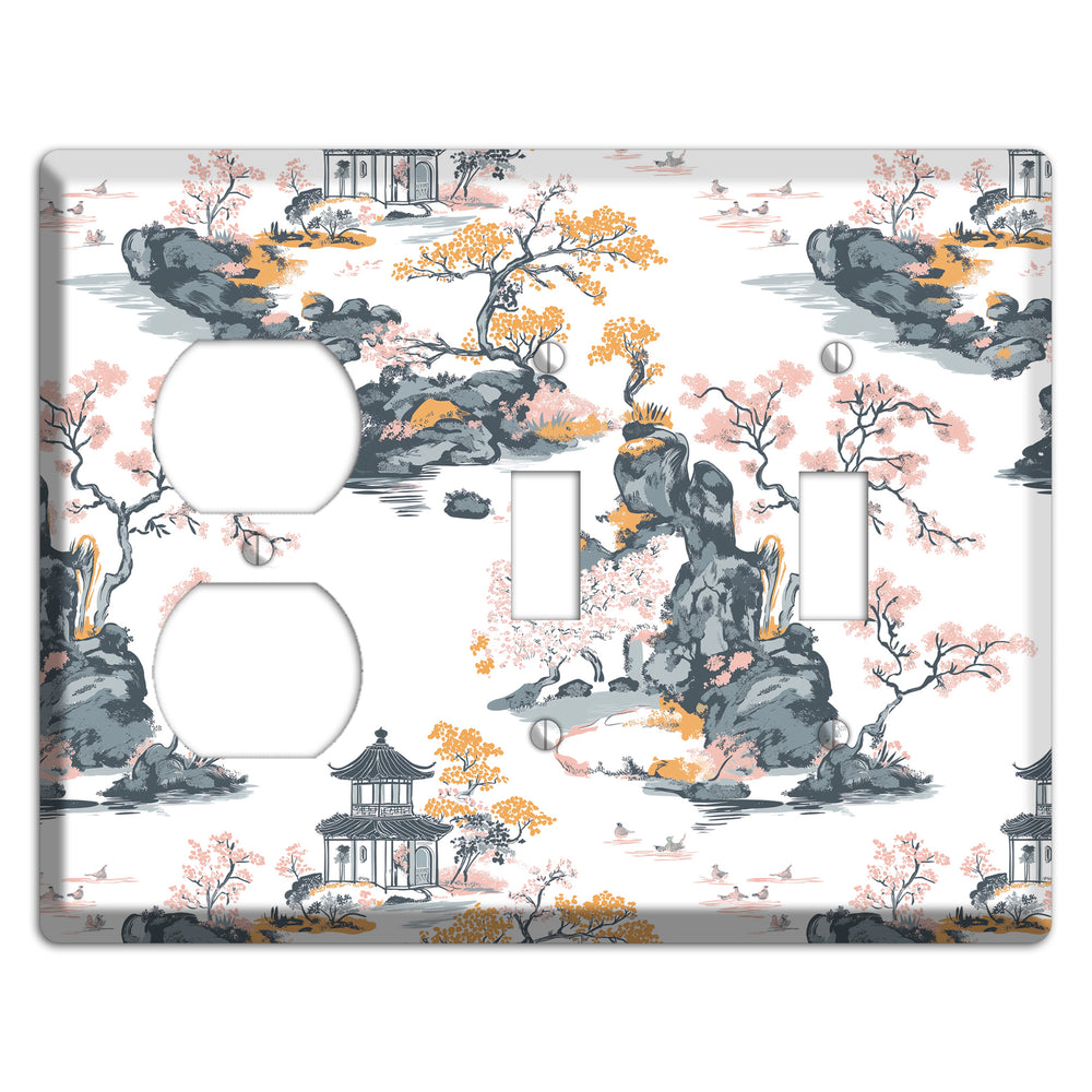 Stone Garden Reverie Duplex / 2 Toggle Wallplate
