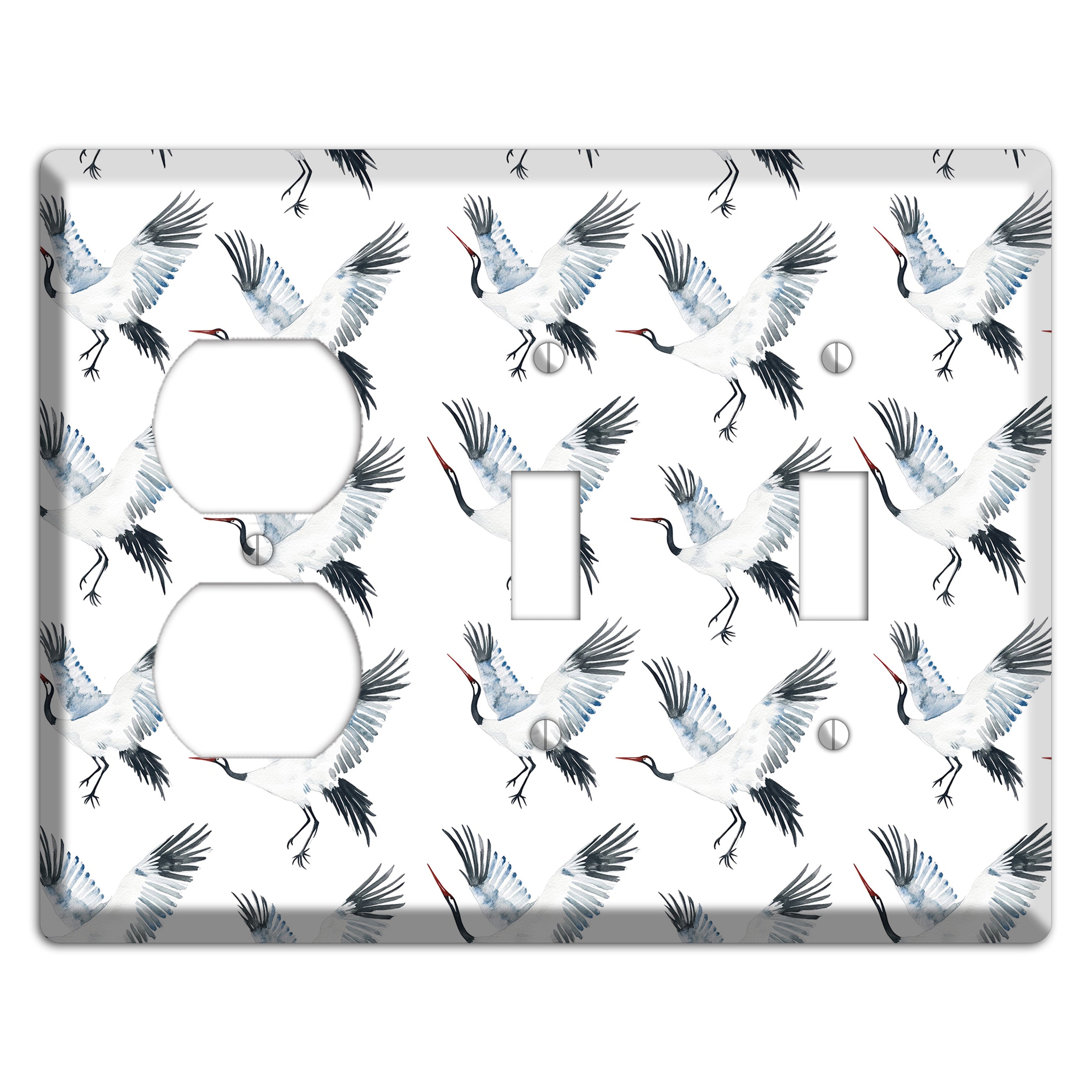 Silver Wing Ascent Duplex / 2 Toggle Wallplate