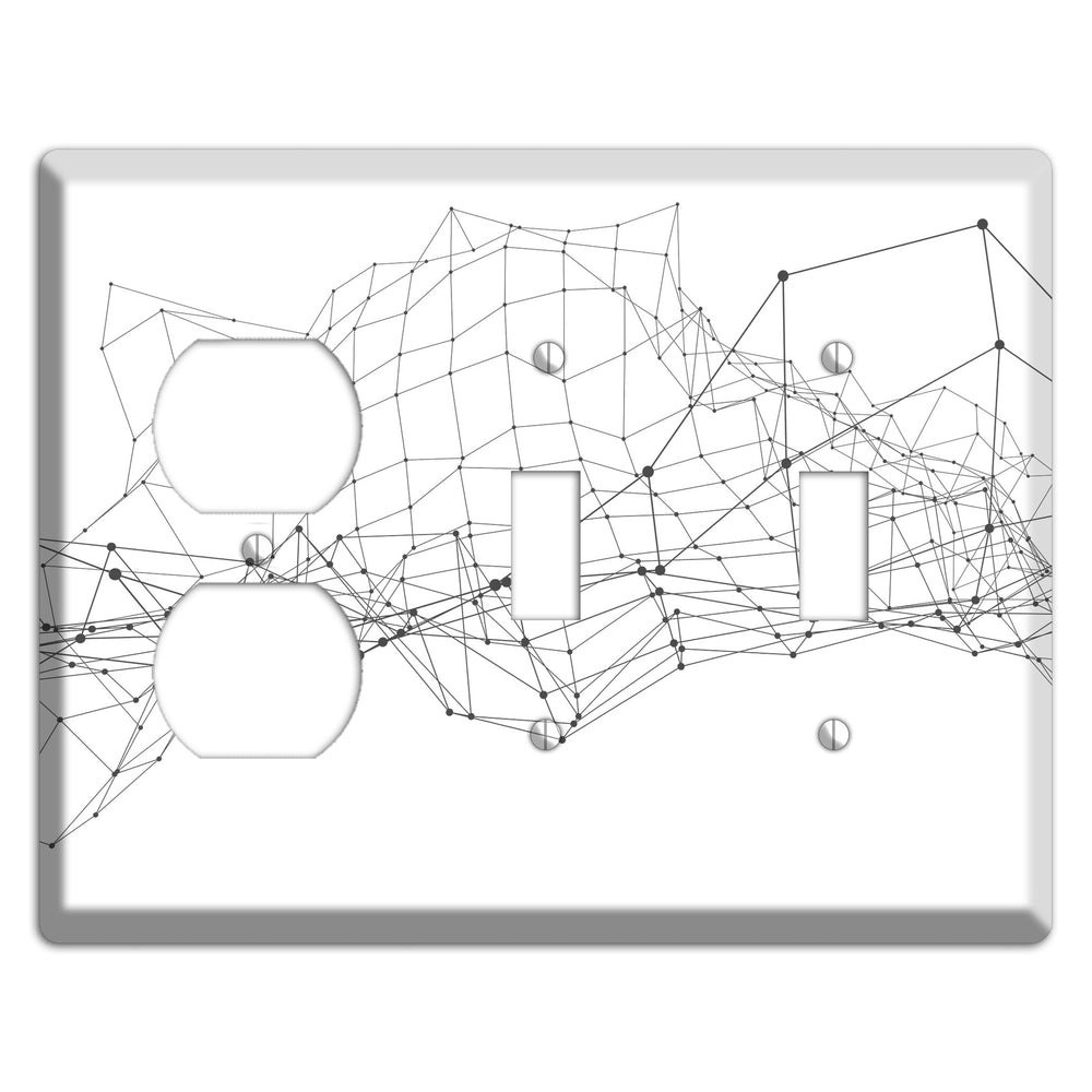 Signal Fault Horizon Duplex / 2 Toggle Wallplate