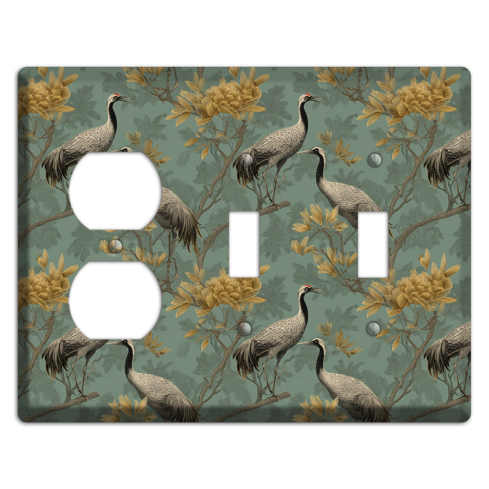 Sage Garden Vigil Duplex / 2 Toggle Wallplate