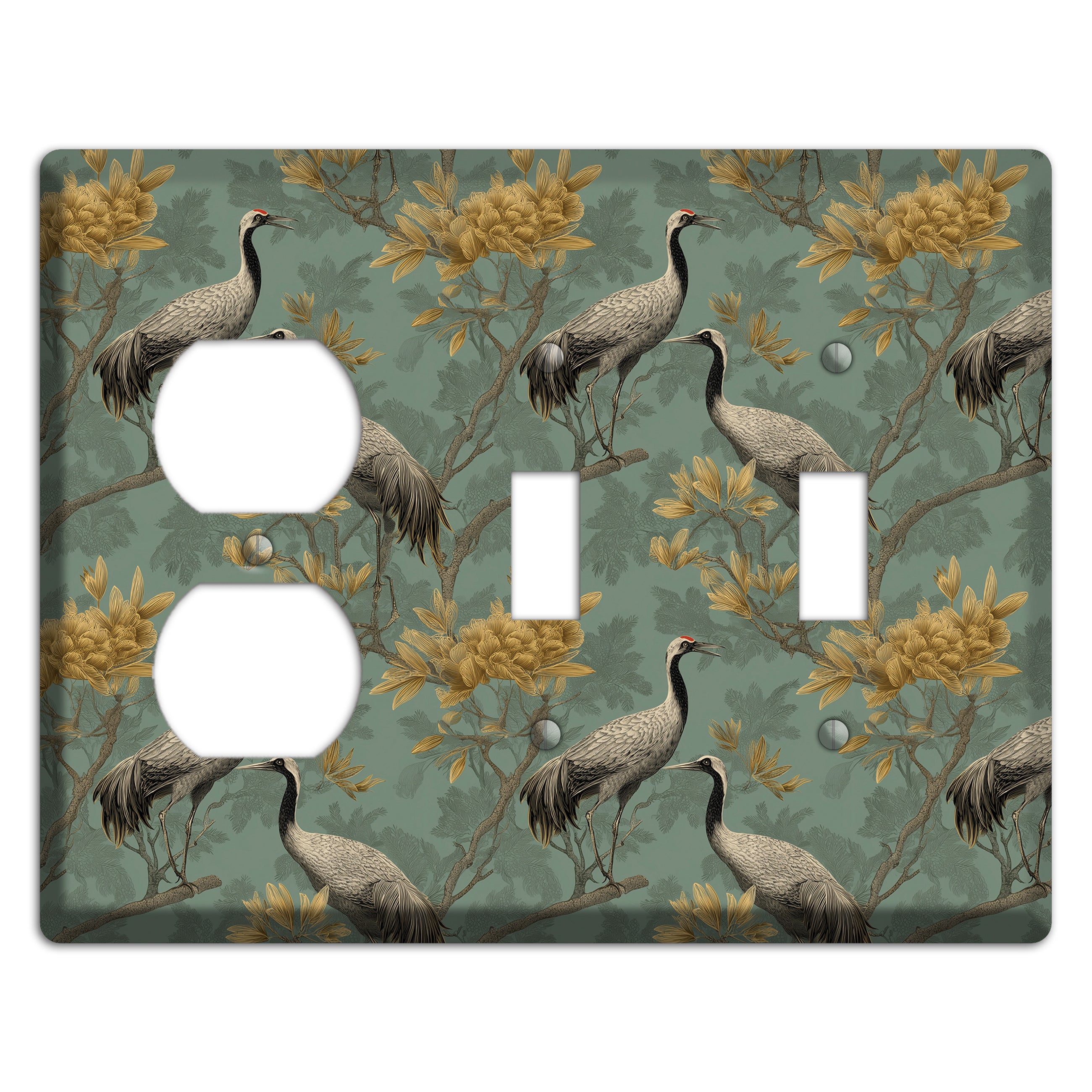 Sage Garden Vigil Duplex / 2 Toggle Wallplate