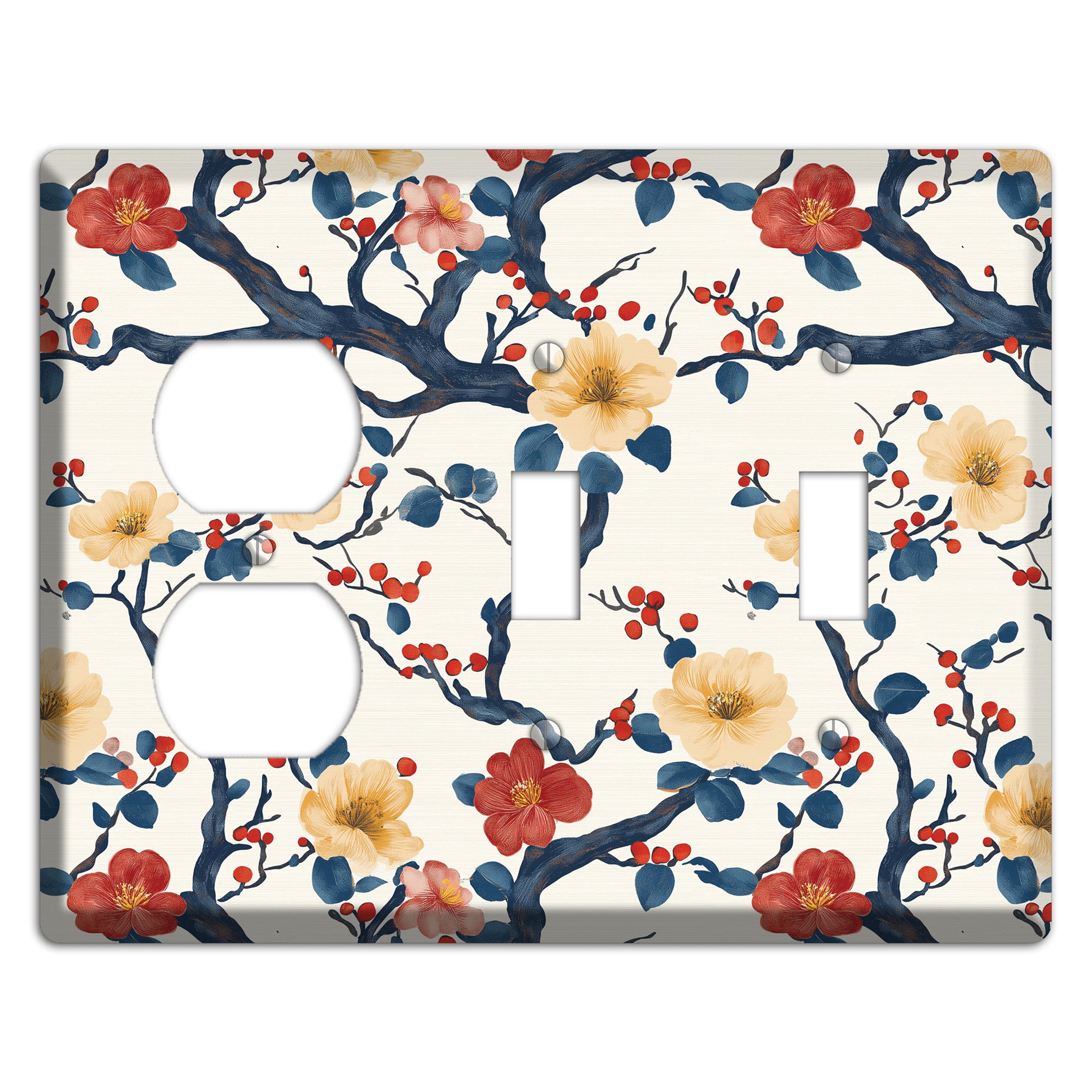 Berry Branch Reverie Duplex / 2 Toggle Wallplate