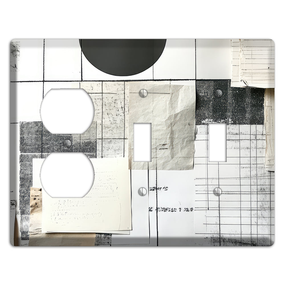 Paper & Memory Duplex / 2 Toggle Wallplate