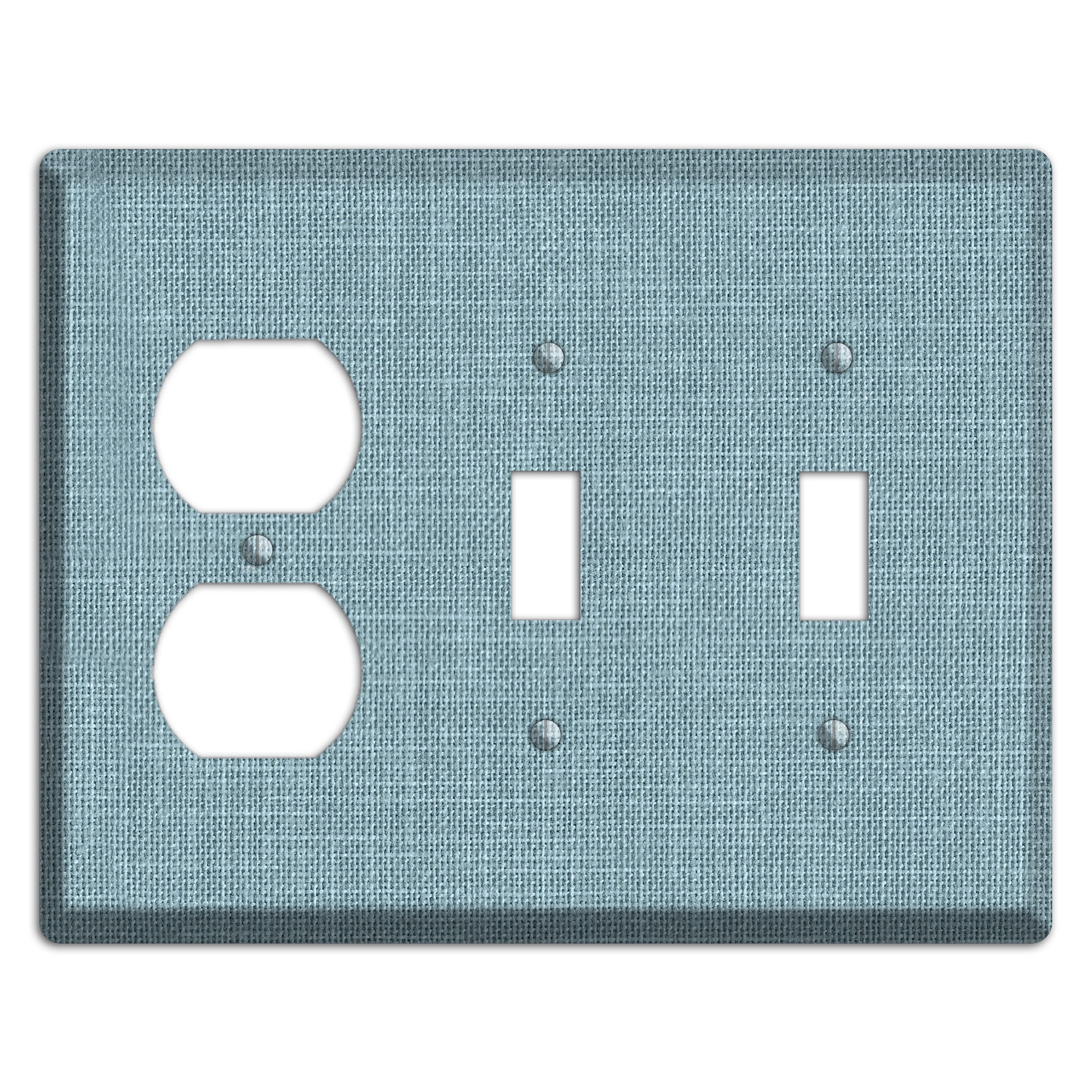 Linen Sky Duplex / 2 Toggle Wallplate