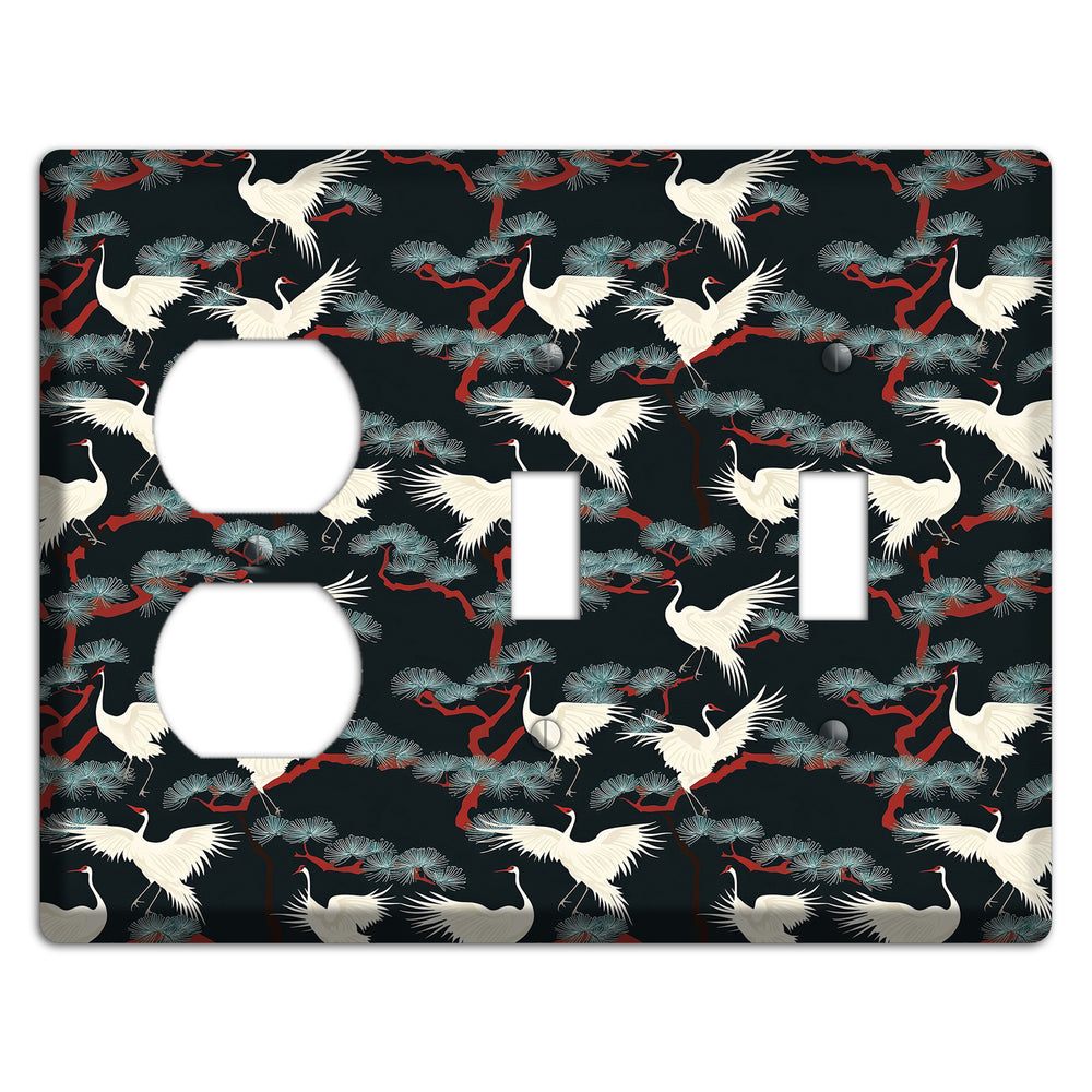 Obsidian Pine Vigil Duplex / 2 Toggle Wallplate