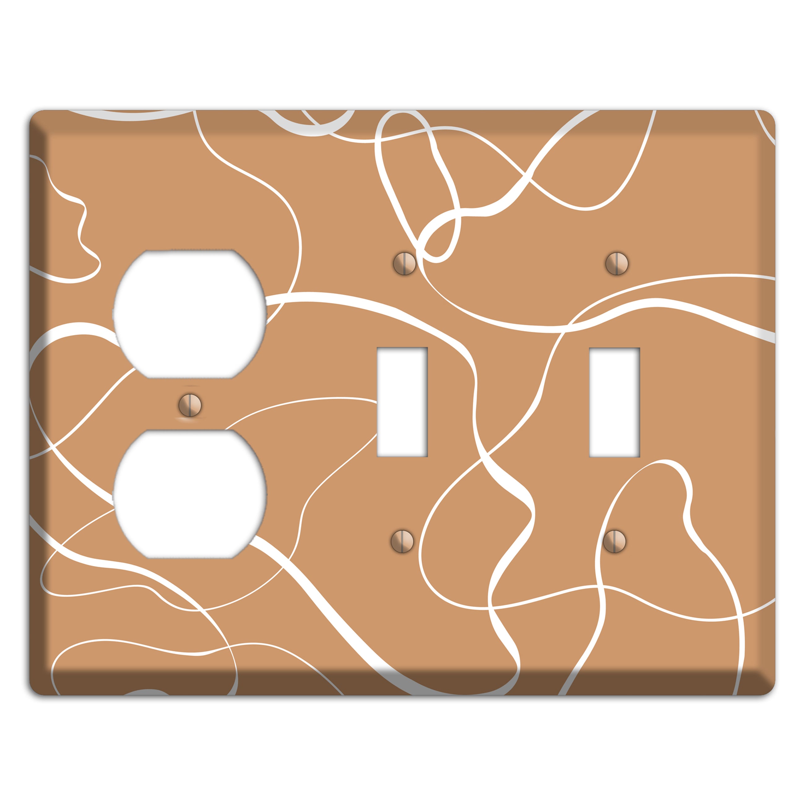 Wandering Thread Duplex / 2 Toggle Wallplate