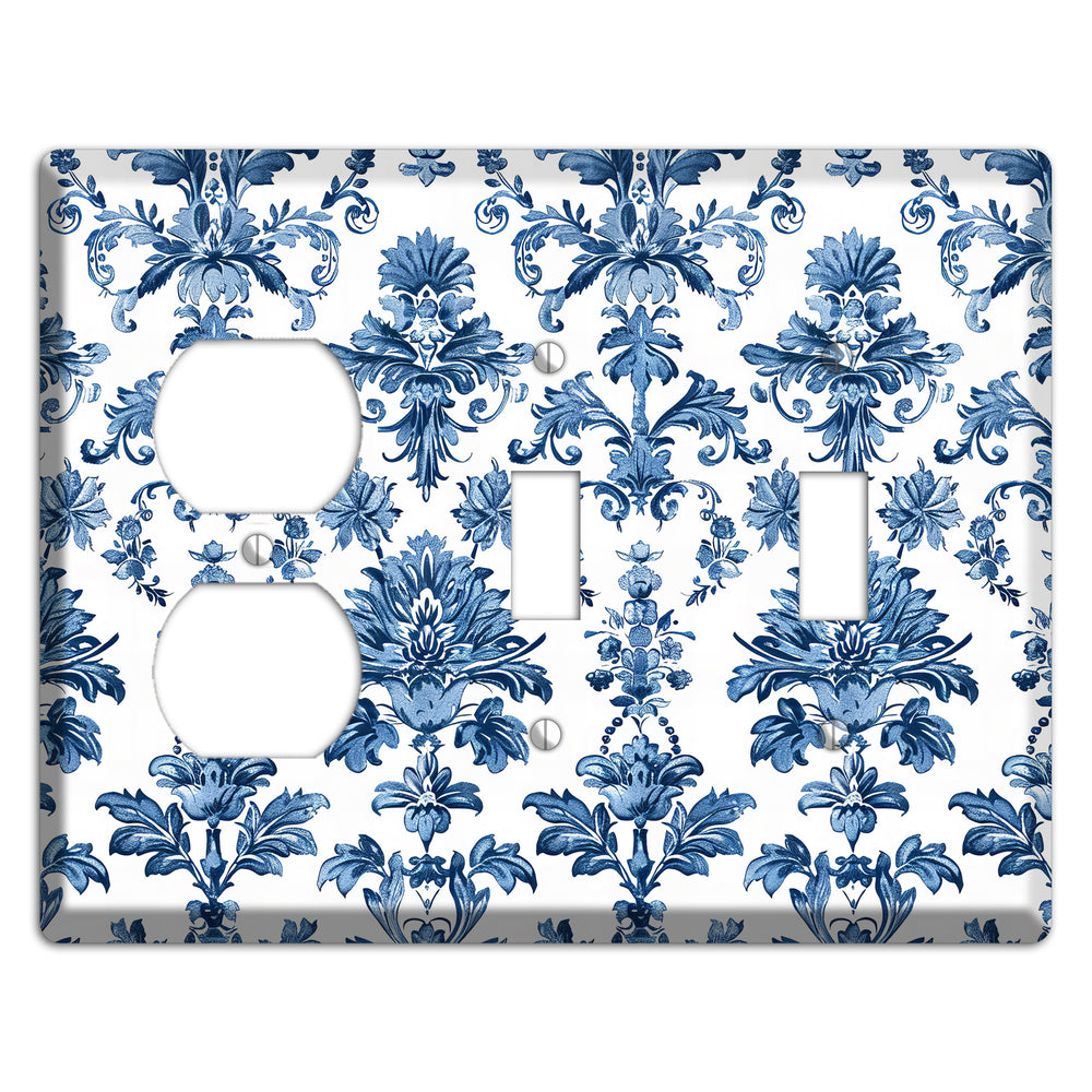 Damask Reverie Duplex / 2 Toggle Wallplate