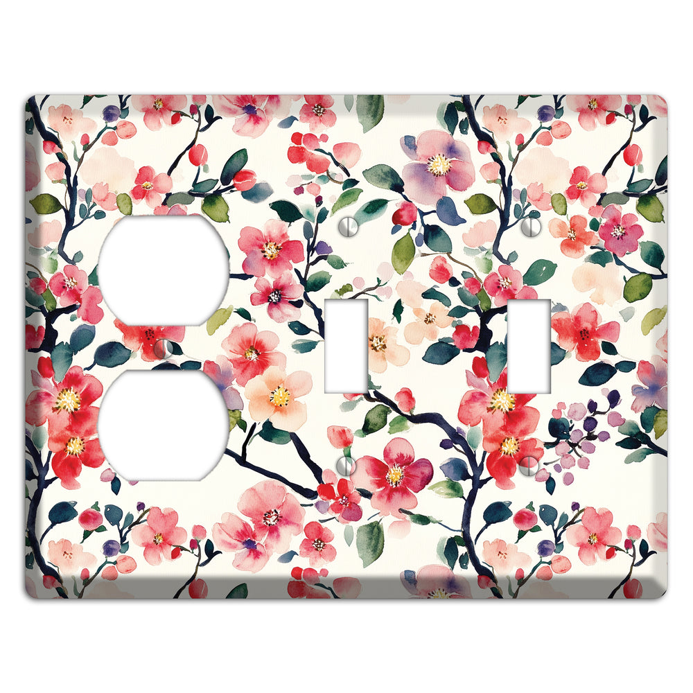 Blossom & Bough Duplex / 2 Toggle Wallplate