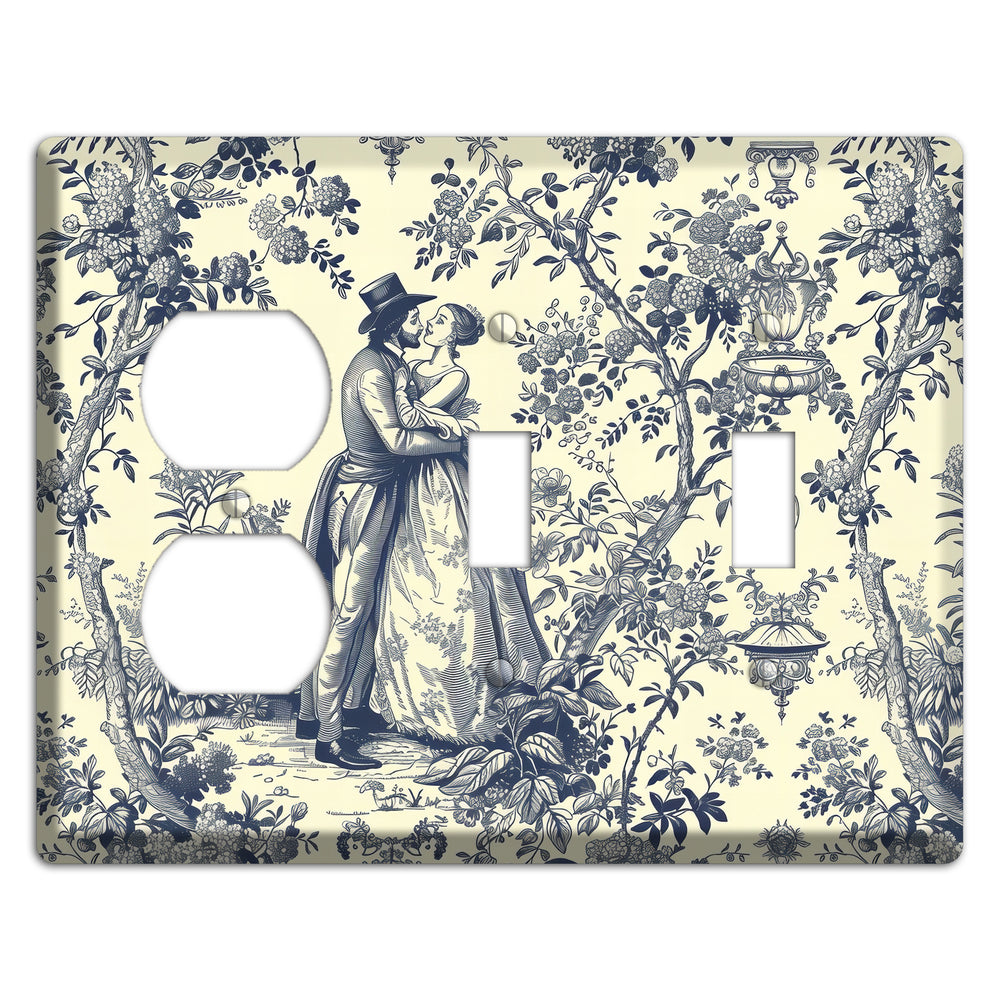 Garden Tryst Duplex / 2 Toggle Wallplate