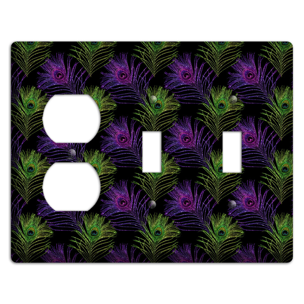 Feathers of the F√™te Duplex / 2 Toggle Wallplate