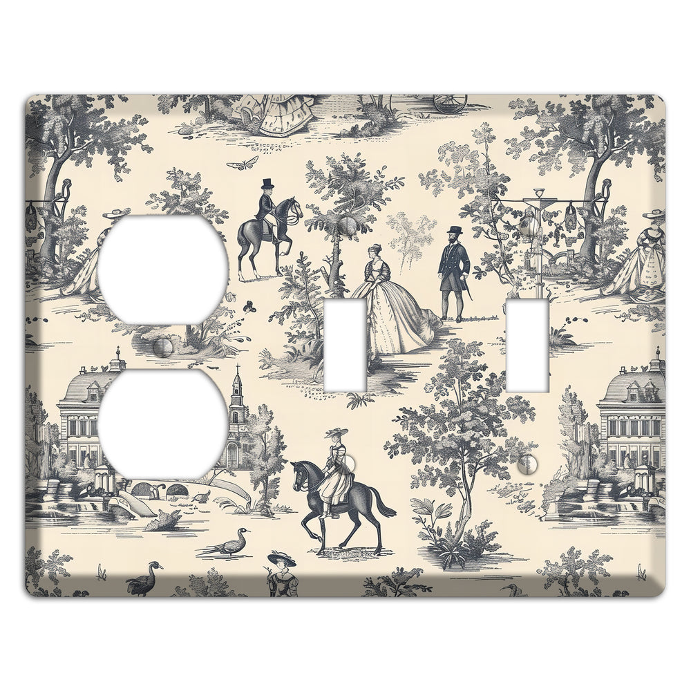 Country Estate Promenade Duplex / 2 Toggle Wallplate