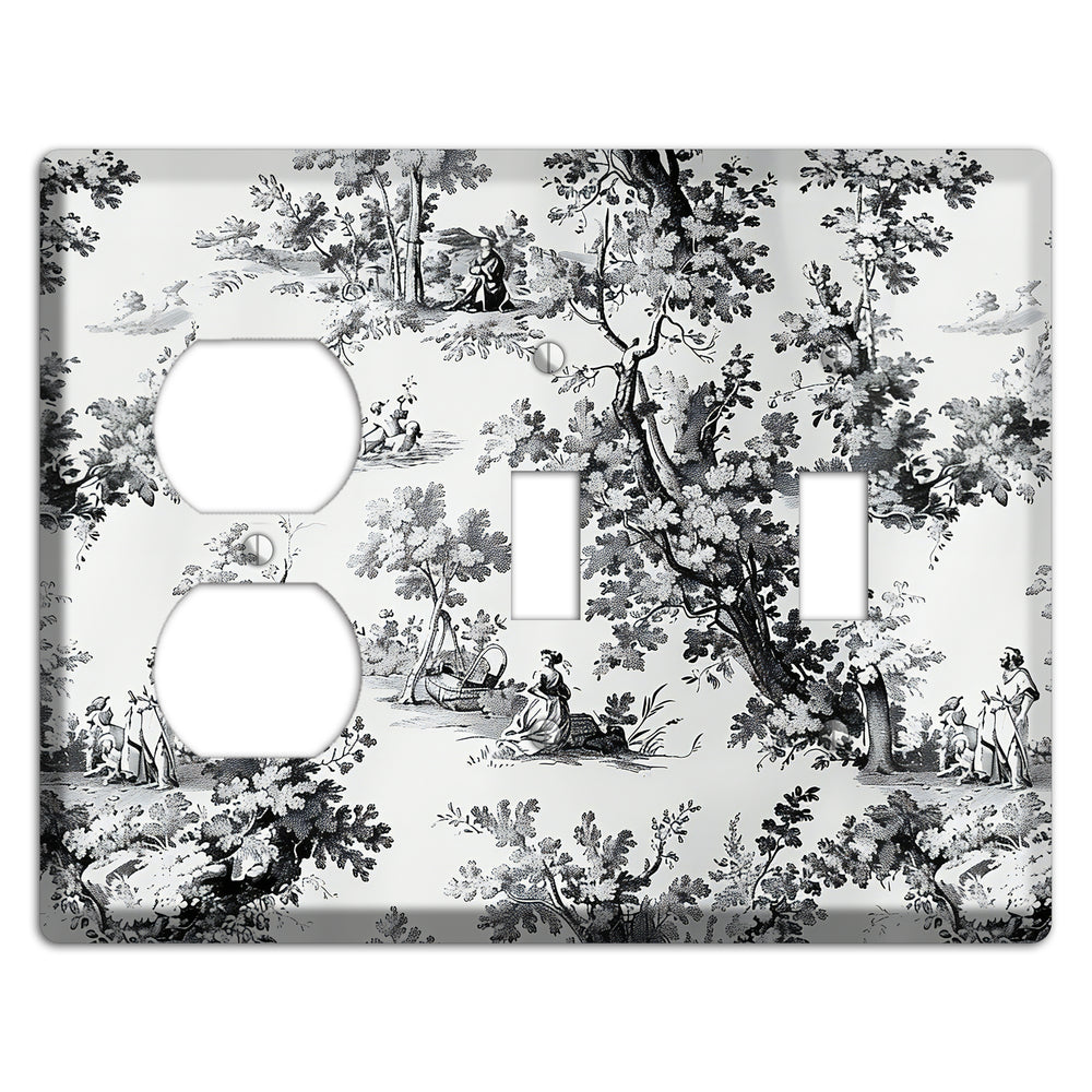 Pastoral Whisper Duplex / 2 Toggle Wallplate