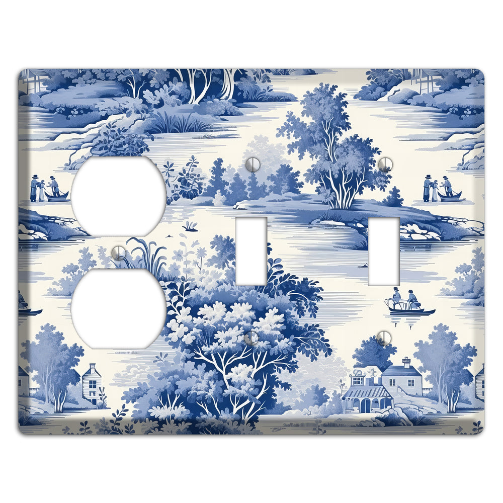 River & Reverie Duplex / 2 Toggle Wallplate