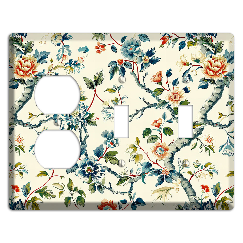 Wandering Bough Duplex / 2 Toggle Wallplate