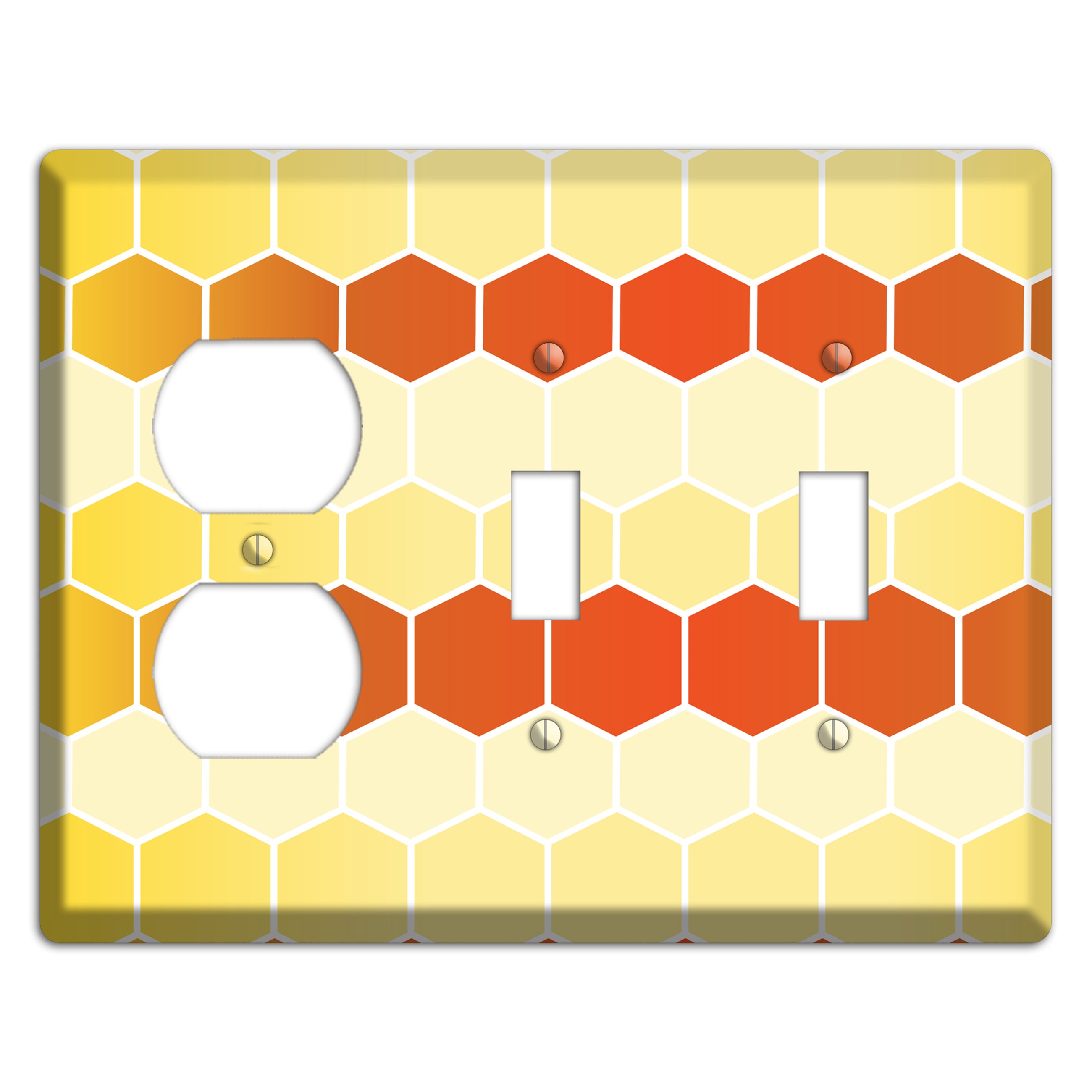 Amber Cell Drift Duplex / 2 Toggle Wallplate