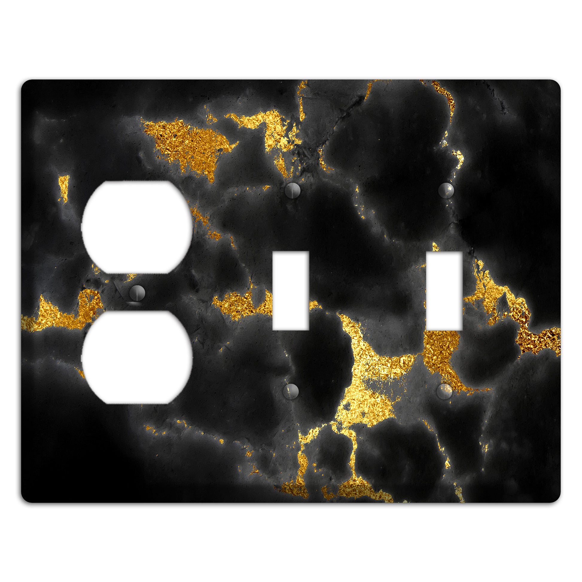 Equator Marble Duplex / 2 Toggle Wallplate