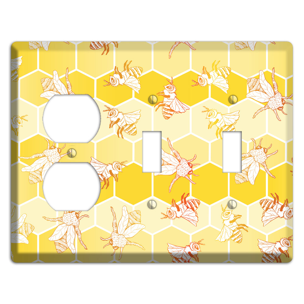 Hive & Flutter Duplex / 2 Toggle Wallplate